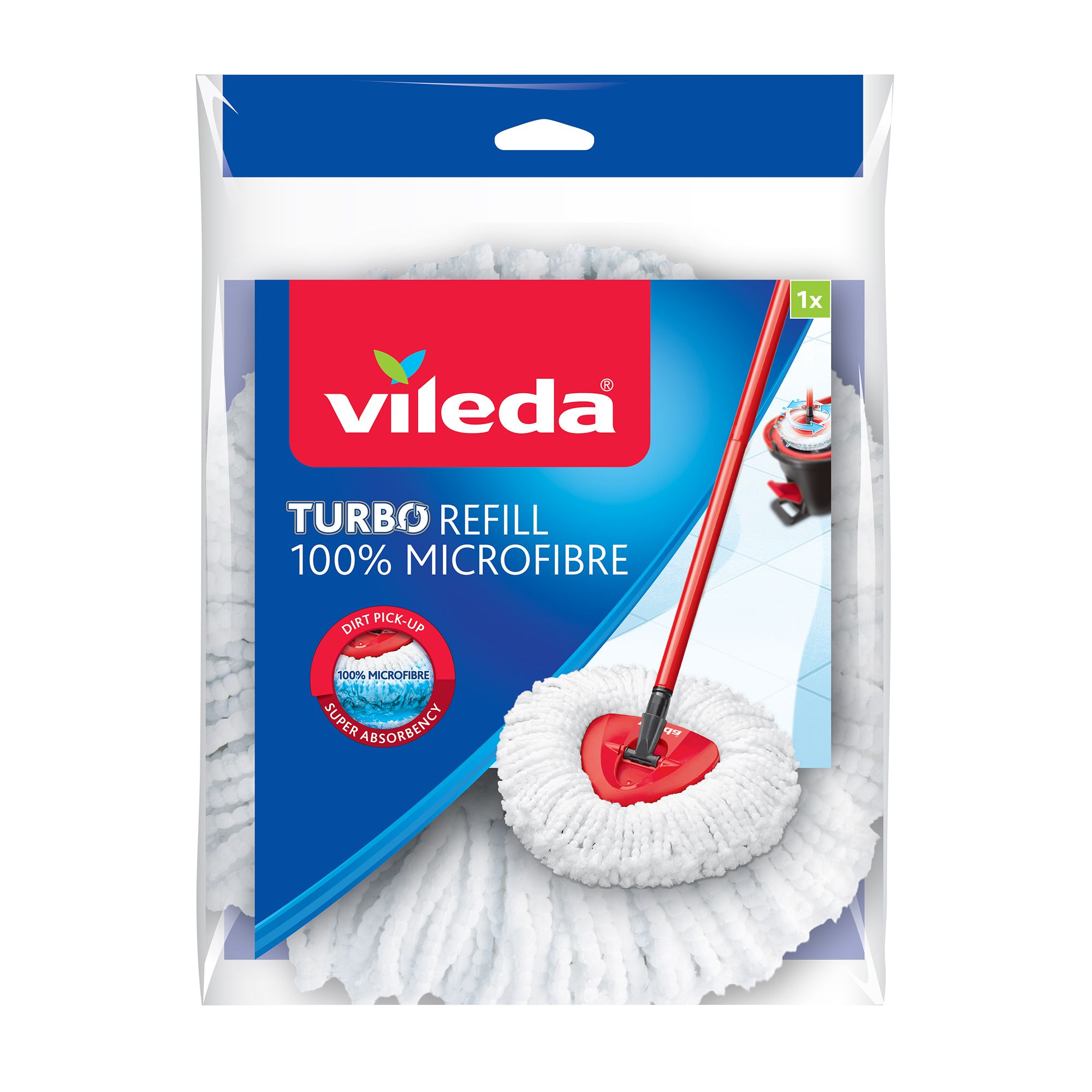 Vileda Turbo Red Microfibre Mop Head, (W)5.5mm Price Comparisons | Compare The Build