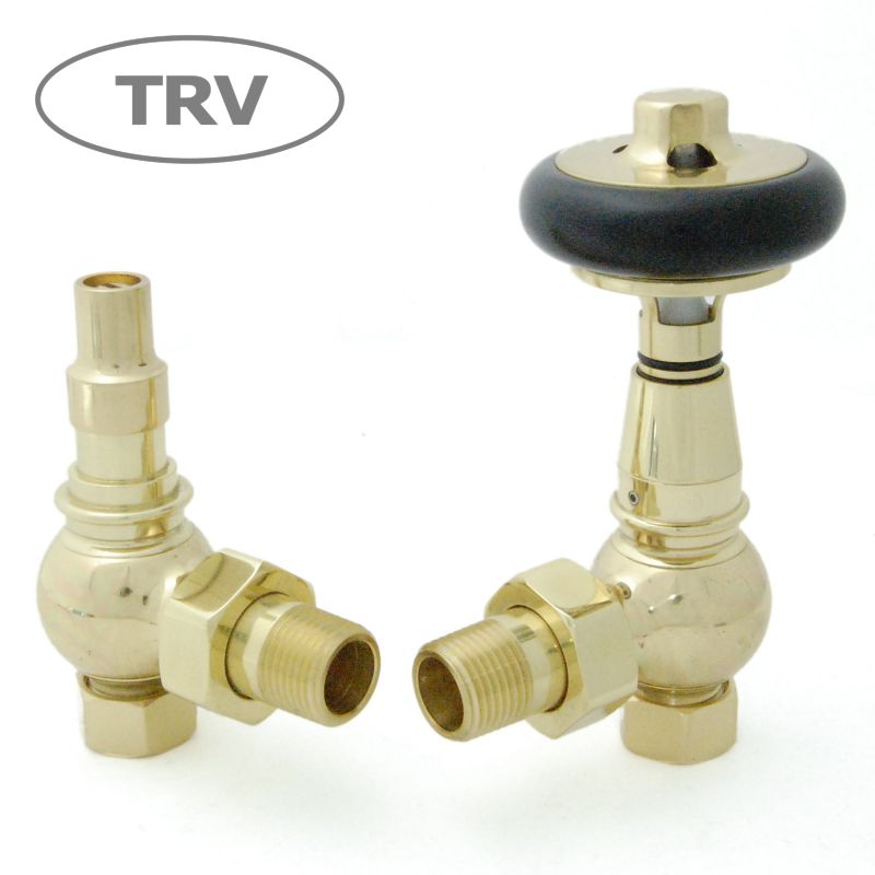 West Thermostatic Valves, Amberley, Polished Brass Angled - 10mm Price Comparisons | Compare The Build