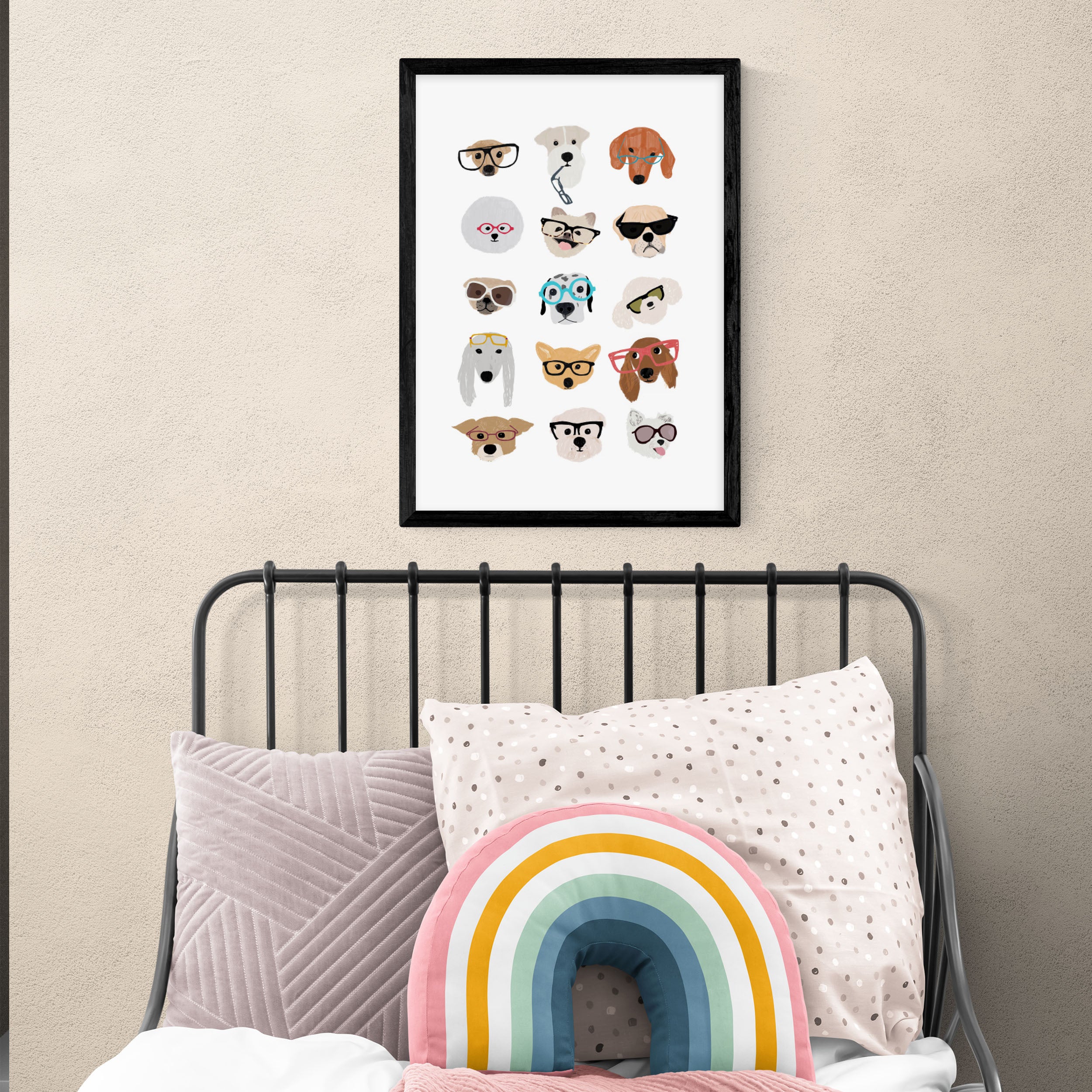 East End Prints Dogs in Glasses Print MultiColoured Price Comparisons | Compare The Build