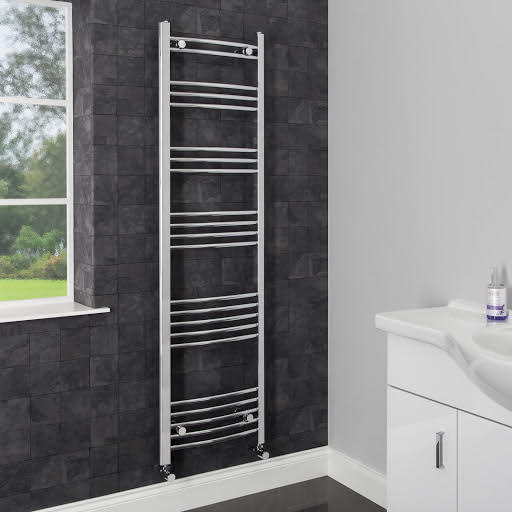 DuraTherm Heated Towel Rail Chrome 1600 x 450mm Curved Price Comparisons | Compare The Build