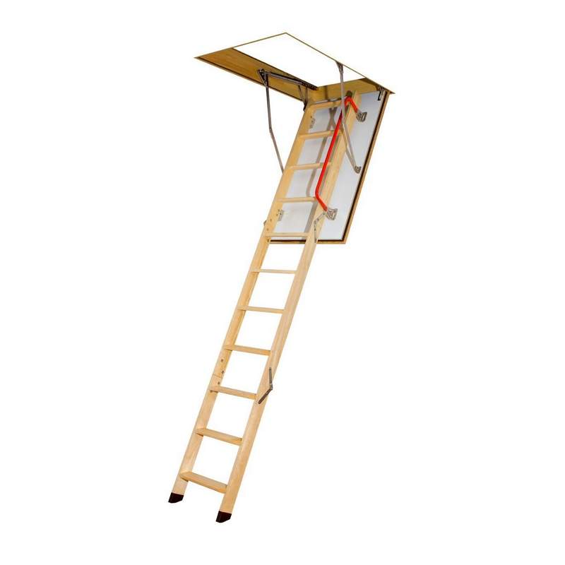 Fakro LWF Fire Resistant Wooden Loft Ladder - 60cm x 120cm x 2.8m LWF/01 Price Comparisons | Compare The Build