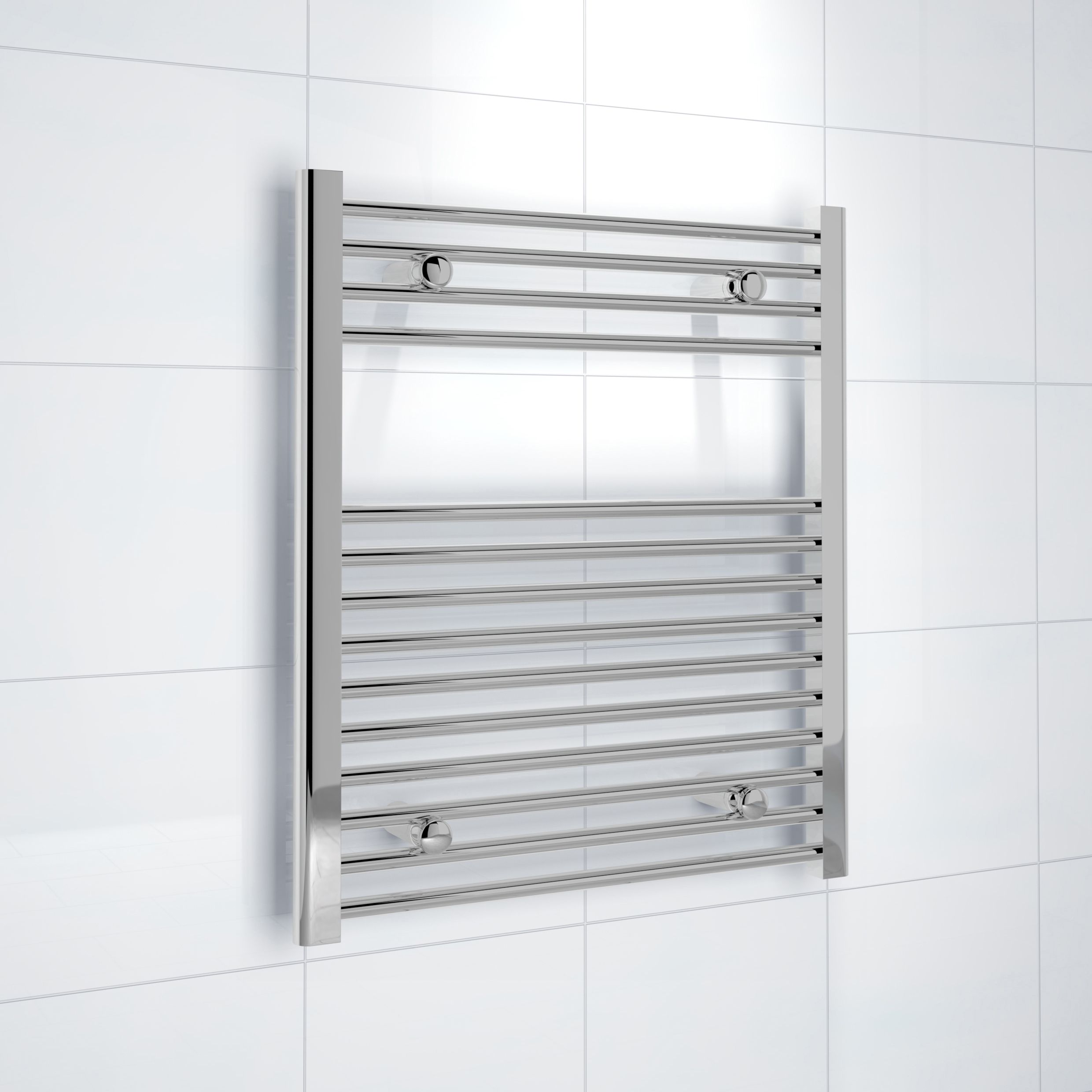 Kudox 229W Silver Towel Heater (H)700mm (W)600mm | Compare The Build