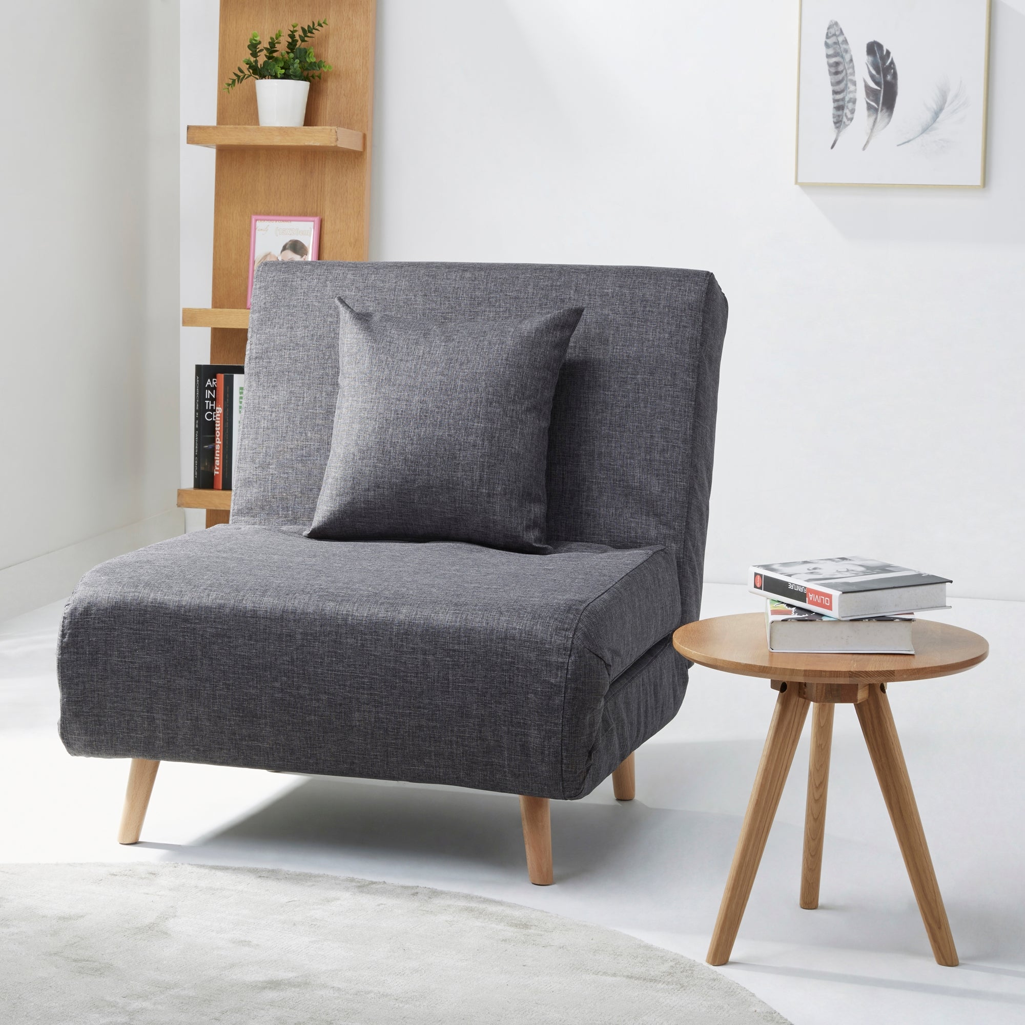 Macy Fabric Pebble Chair Bed Grey Price Comparisons | Compare The Build