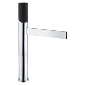 Abode Cyclo Tall  Monobloc Basin Mixer Tap - Black & Chrome Price Comparisons | Compare The Build