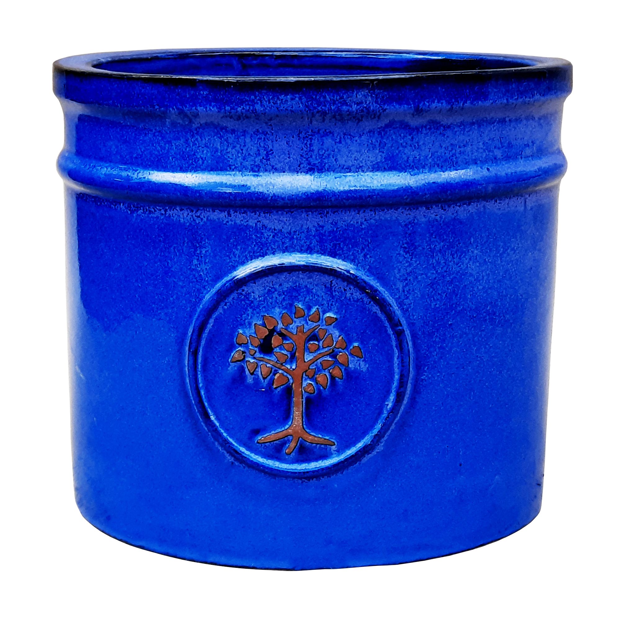 Verve Barcău Blue Ceramic Round Plant Pot (Dia)30Cm Price Comparisons | Compare The Build