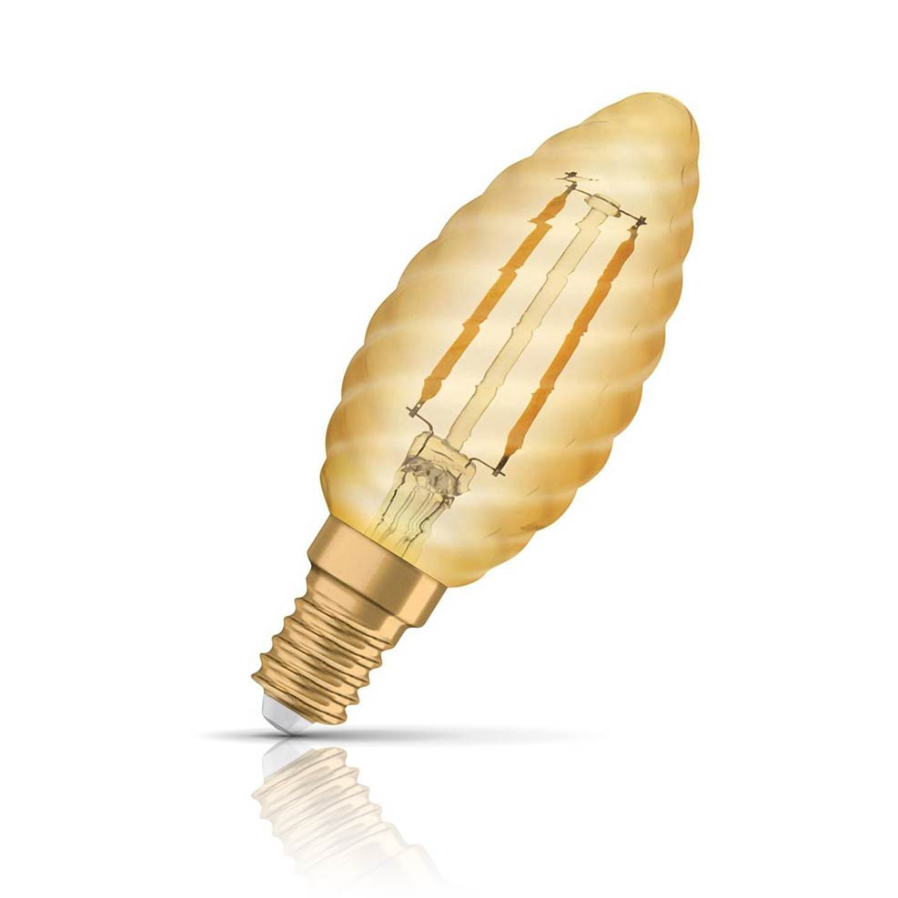 Osram Candle LED Light Bulb E14 1.5W (12W Eqv) Extra Warm White Twisted Price Comparisons | Compare The Build