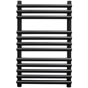 Towelrads Double Iridio Matt Black Towel Radiator - 800 x 500mm Price Comparisons | Compare The Build