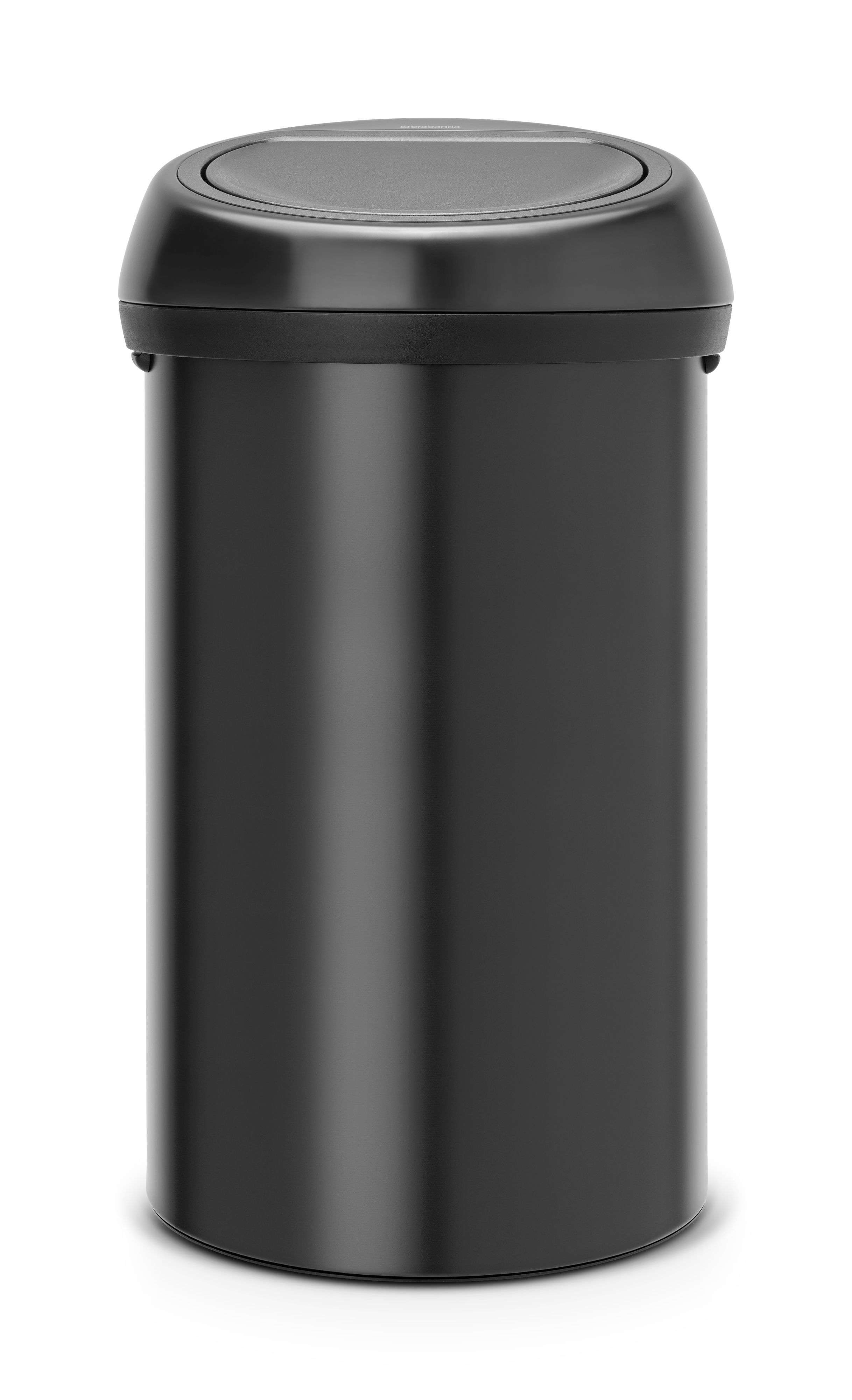 Brabantia Touch Top Black Steel Round Kitchen Bin, 60L Price Comparisons | Compare The Build