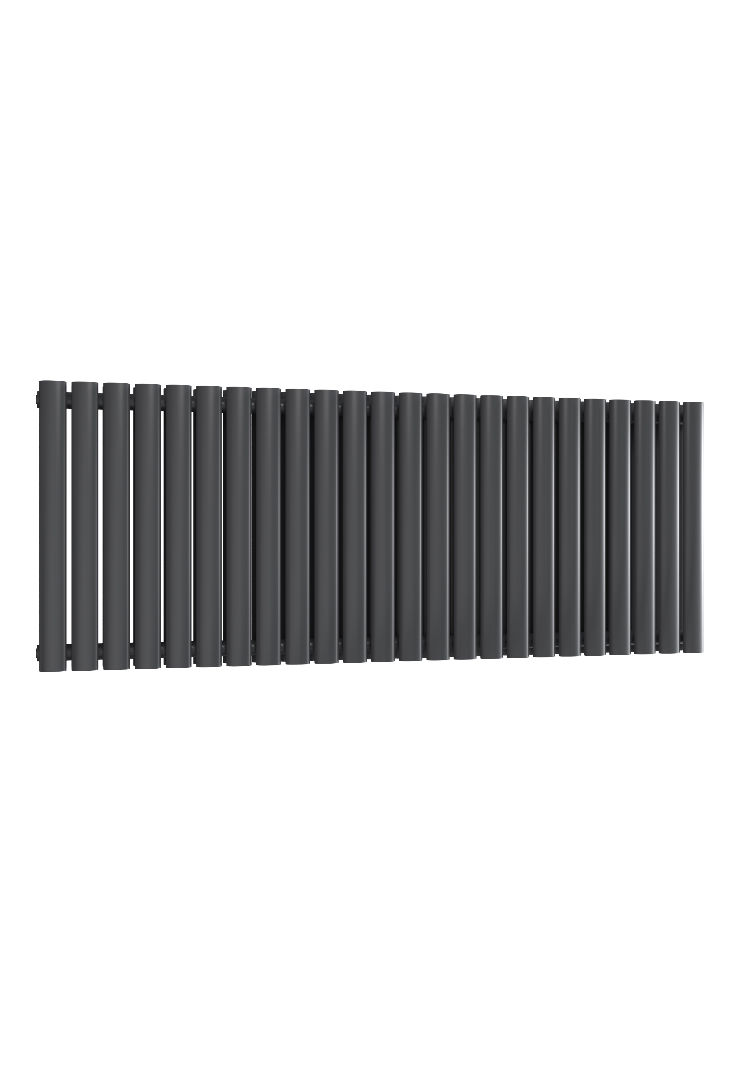 Reina Neval Horizontal Aluminium Designer Radiator, Anthracite, 600mm x 1407mm Price Comparisons | Compare The Build