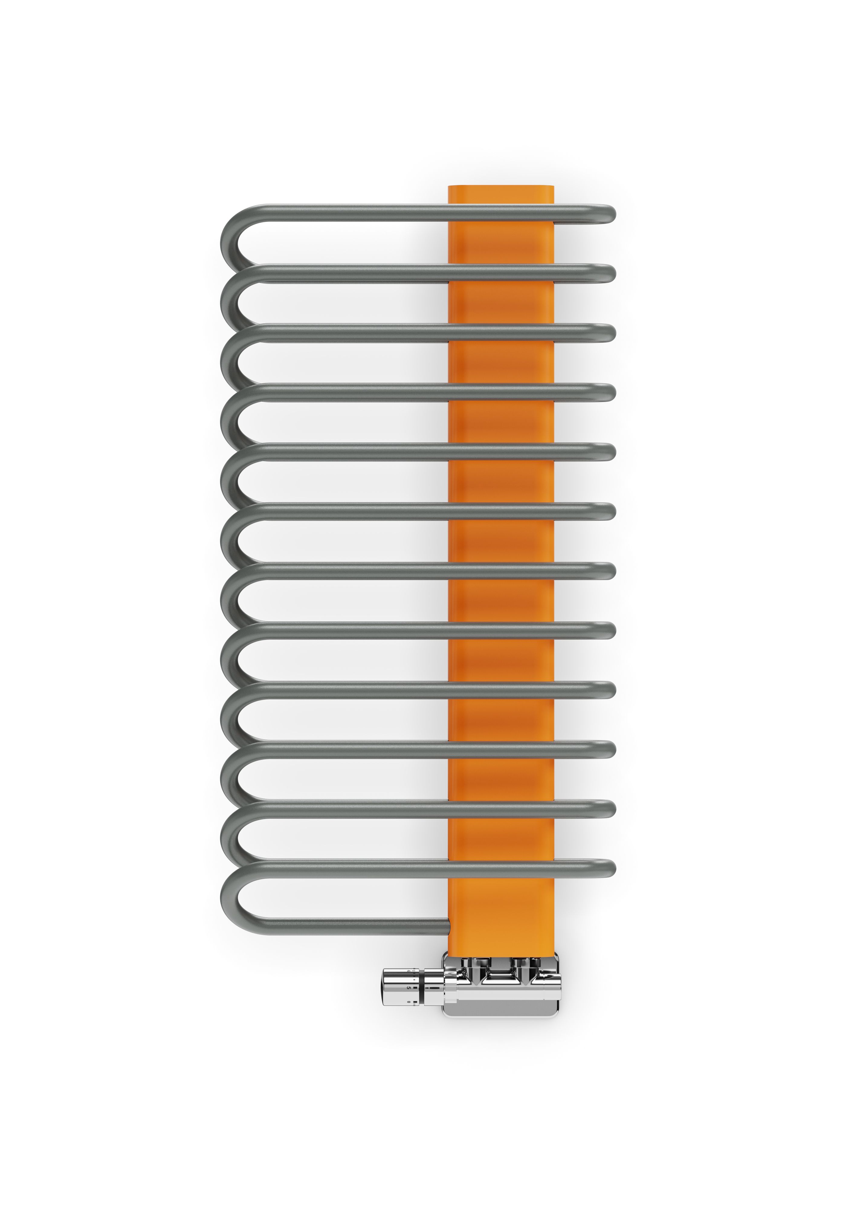 Terma Michelle Graphite & Orange Towel Warmer (W)400mm X (H)780mm | Compare The Build