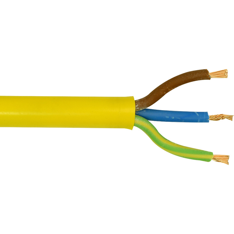 Pitacs Arctic PVC Cable (3183A) 1.5mm2 Drum (100m) in Yellow Price Comparisons | Compare The Build