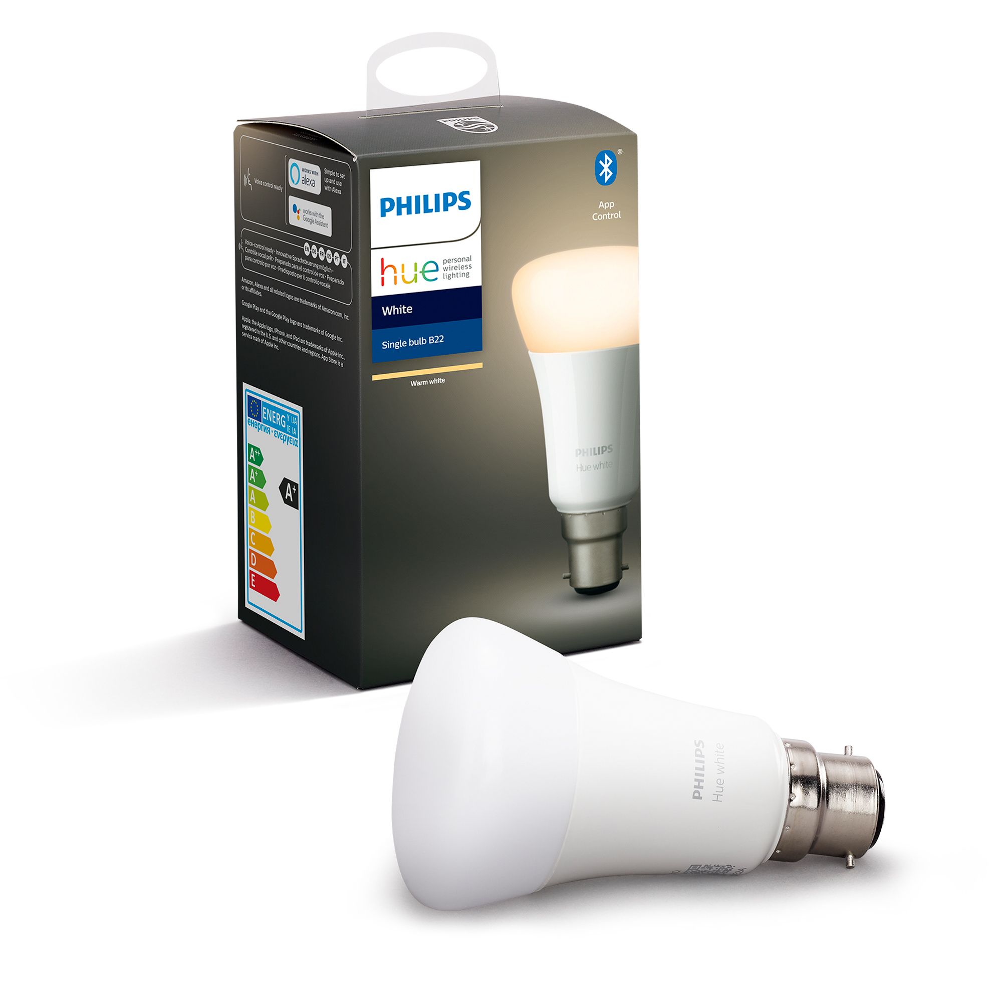 Philips Hue B22 60W Led Warm White Classic Dimmable Bluetooth Smart Light Bulb Price Comparisons | Compare The Build