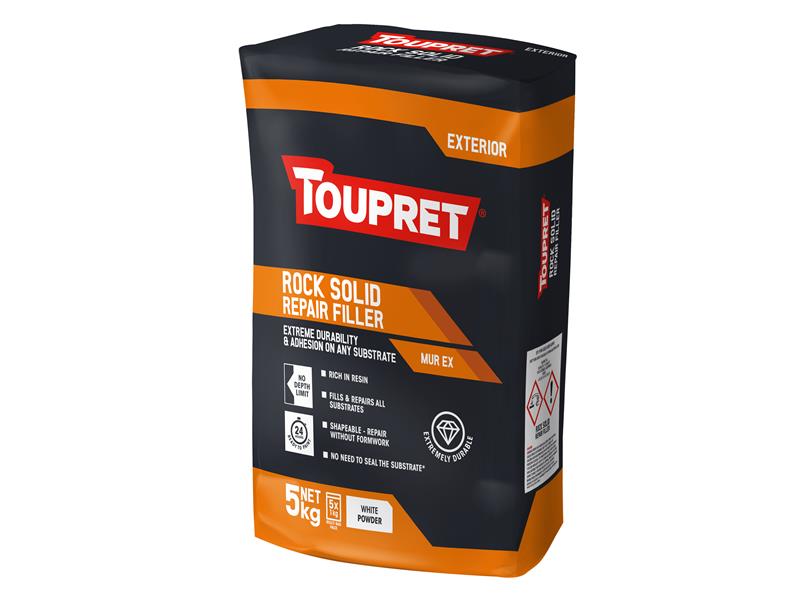 Toupret TOUTTMUX051 Exterior Rock Solid Repair Filler 5kg Price Comparisons | Compare The Build