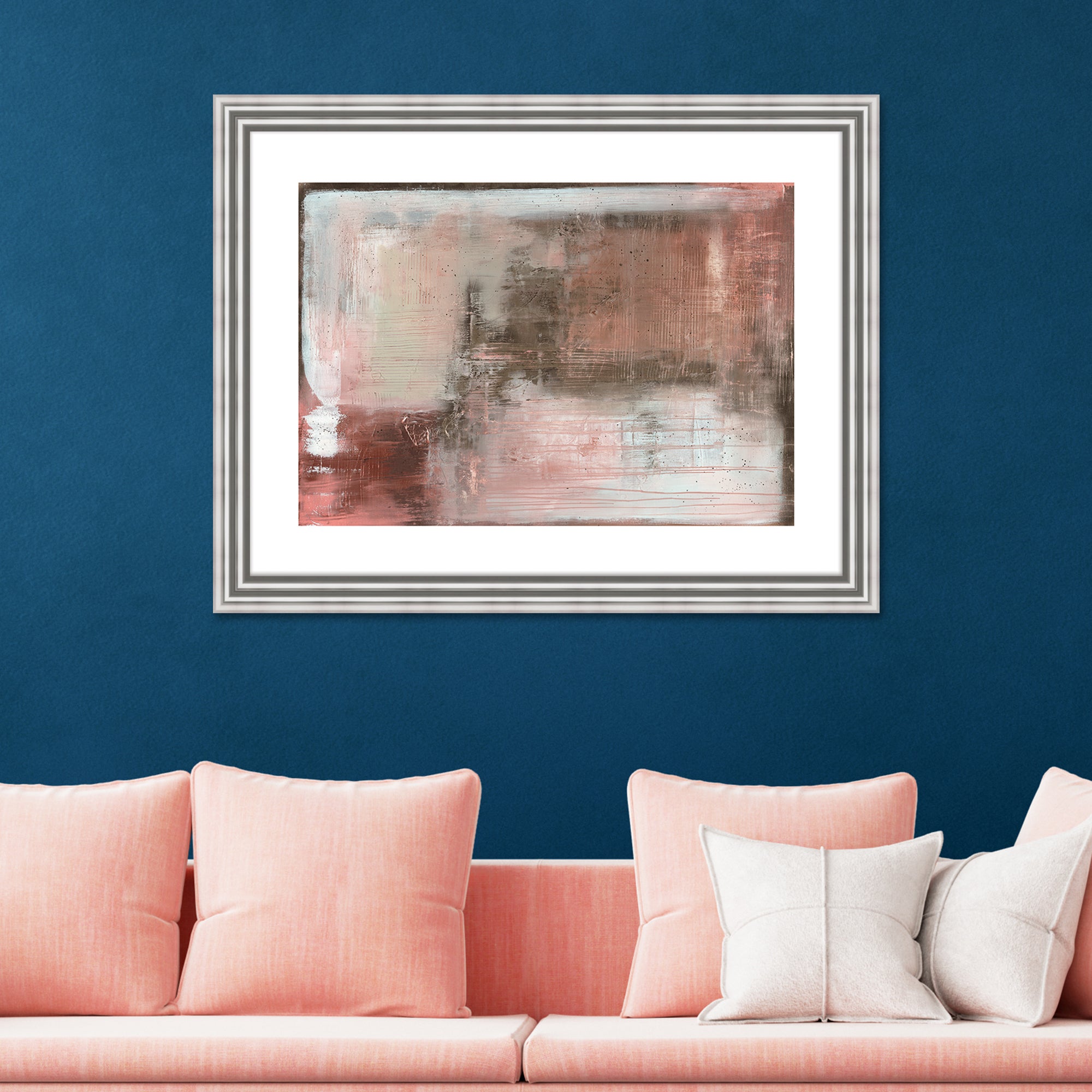 The Art Group Oriental Blush Framed Print Pink Price Comparisons | Compare The Build