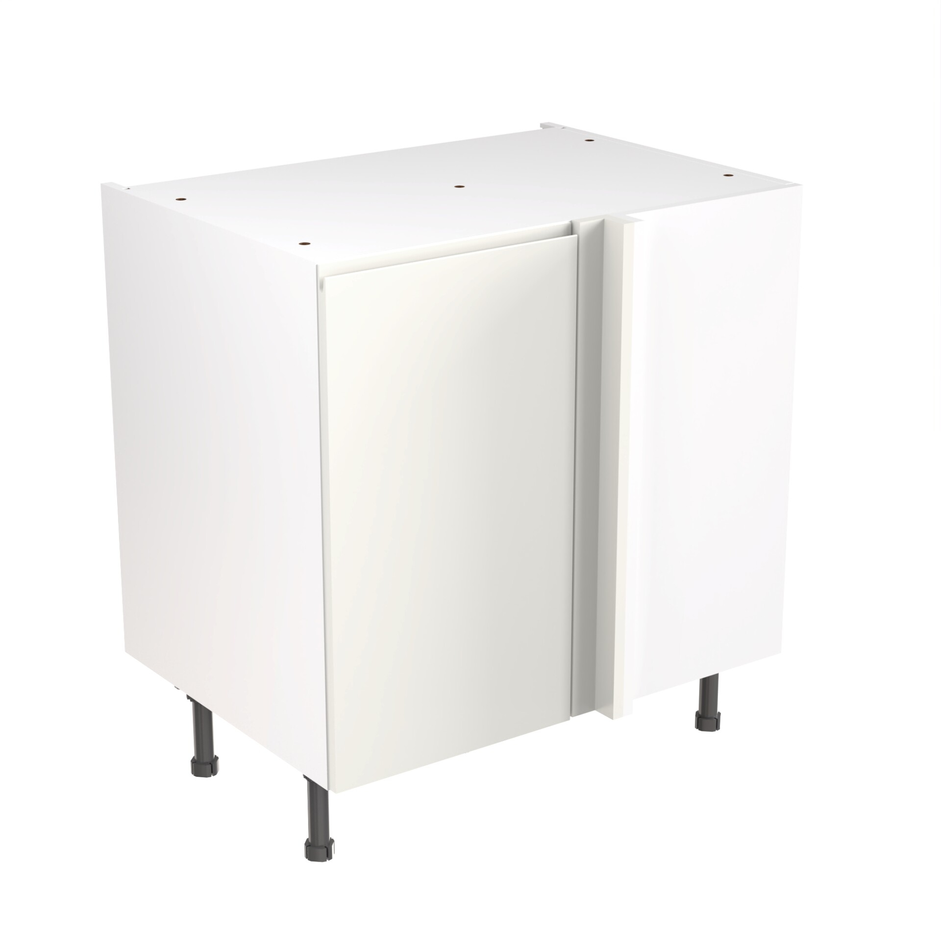 Flatpack Corner Base Unit J-pull Super Gloss White 800mm - FKKJ0037 Price Comparisons | Compare The Build