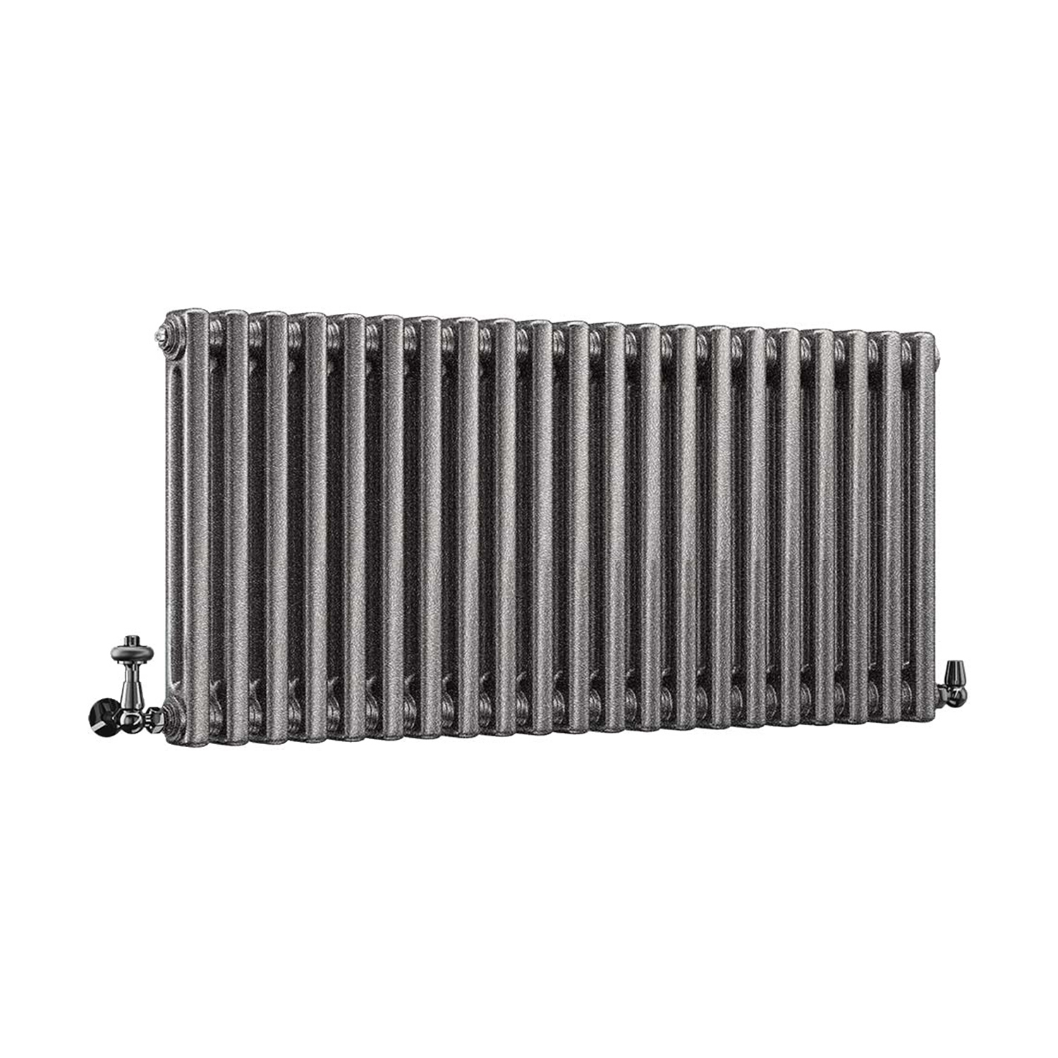 DQ Modus 2 Column Horizontal Radiator, Historic Silver, 500mm x 806mm Price Comparisons | Compare The Build