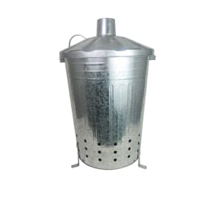 Galvanised Steel Garden Incinerator - 80L | Compare The Build