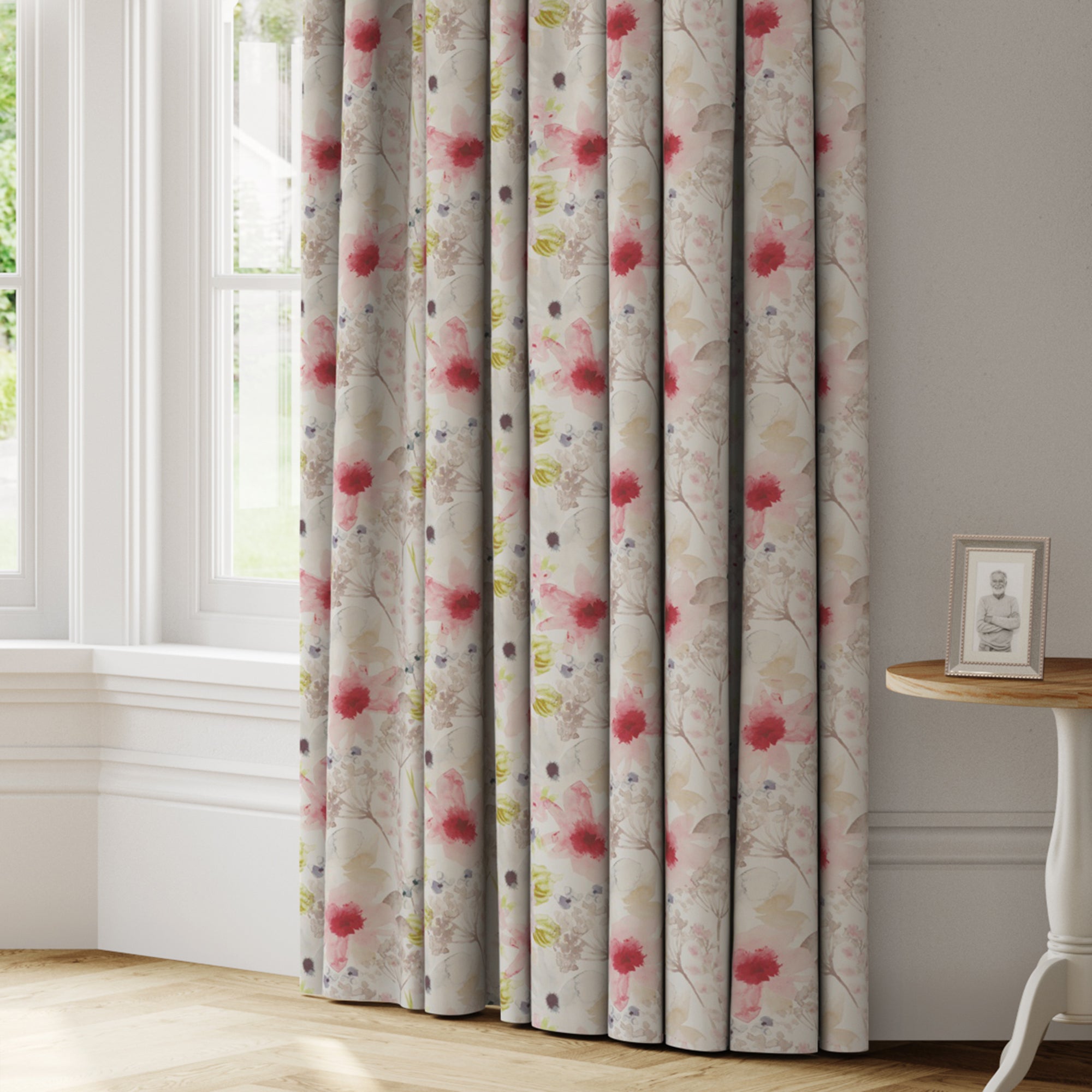 Felicity Made to Measure Curtains Pink/Green Price Comparisons | Compare The Build