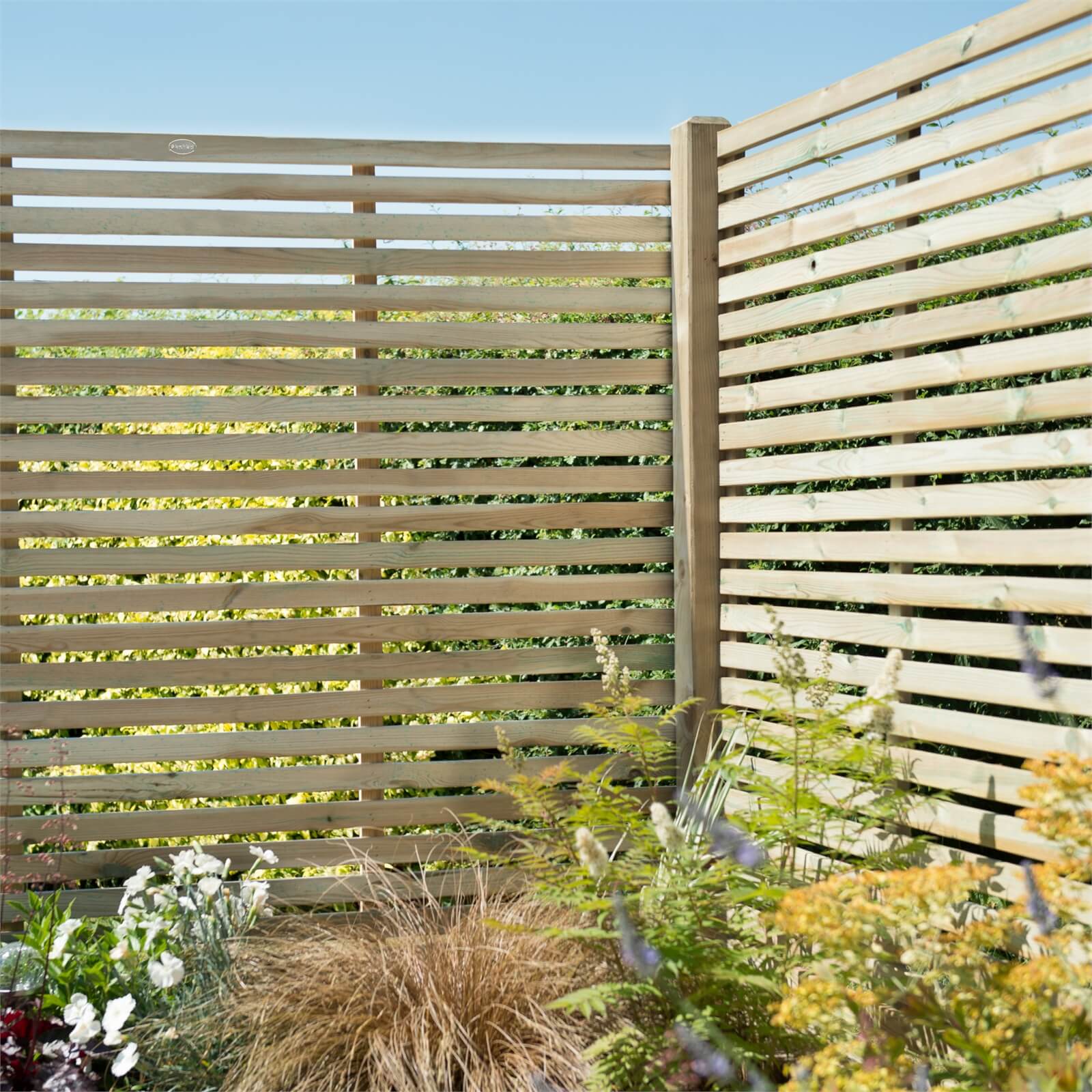 Forest Slatted Fence Panel - 6ft - Pack of 5 Price Comparisons | Compare The Build