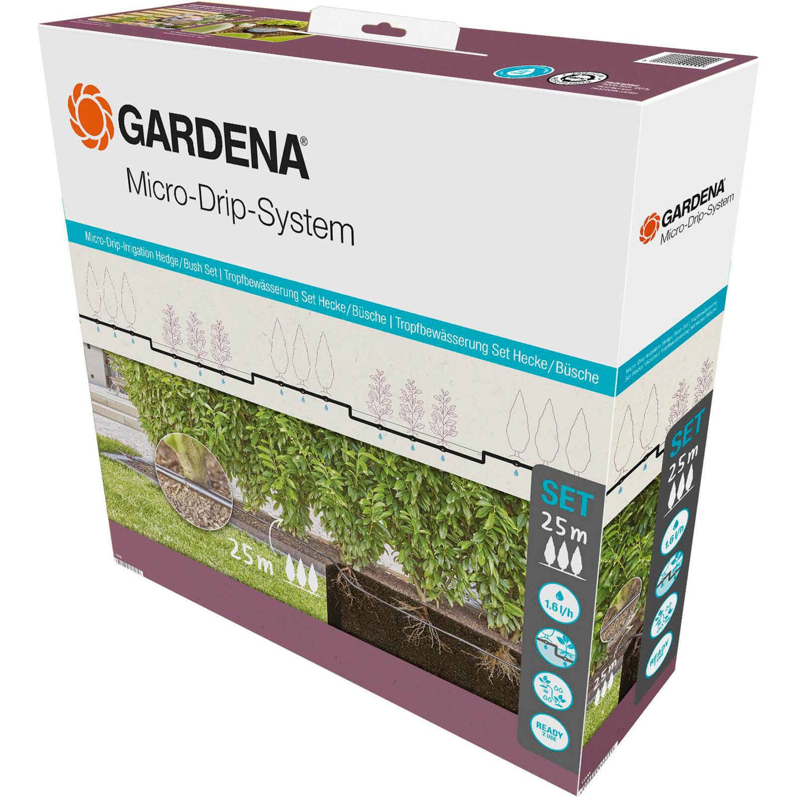 Gardena MICRO DRIP Bush and Hedge Irrigation Starter Set 1/2" / 12.5mm 25m Price Comparisons | Compare The Build