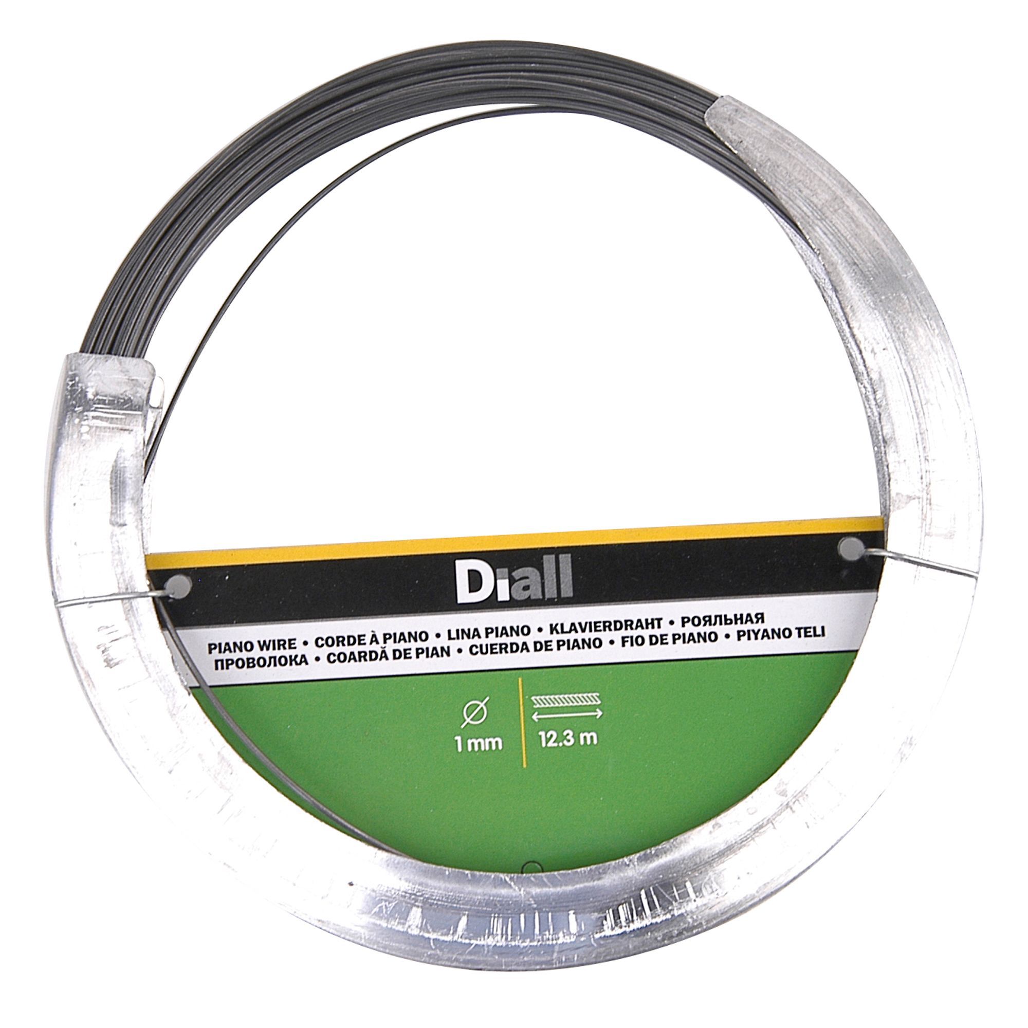 Diall Black Steel Piano Wire, (L)12.3M (Dia)1mm Price Comparisons | Compare The Build