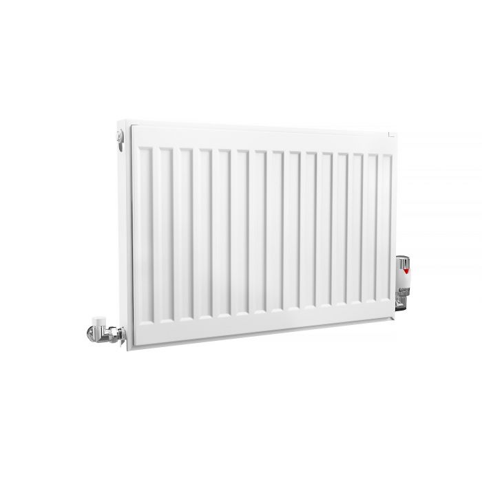 Kartell K-Rad Compact Horizontal Radiator, White, 400mm x 600mm - Single Panel, Single Convector Price Comparisons | Compare The Build