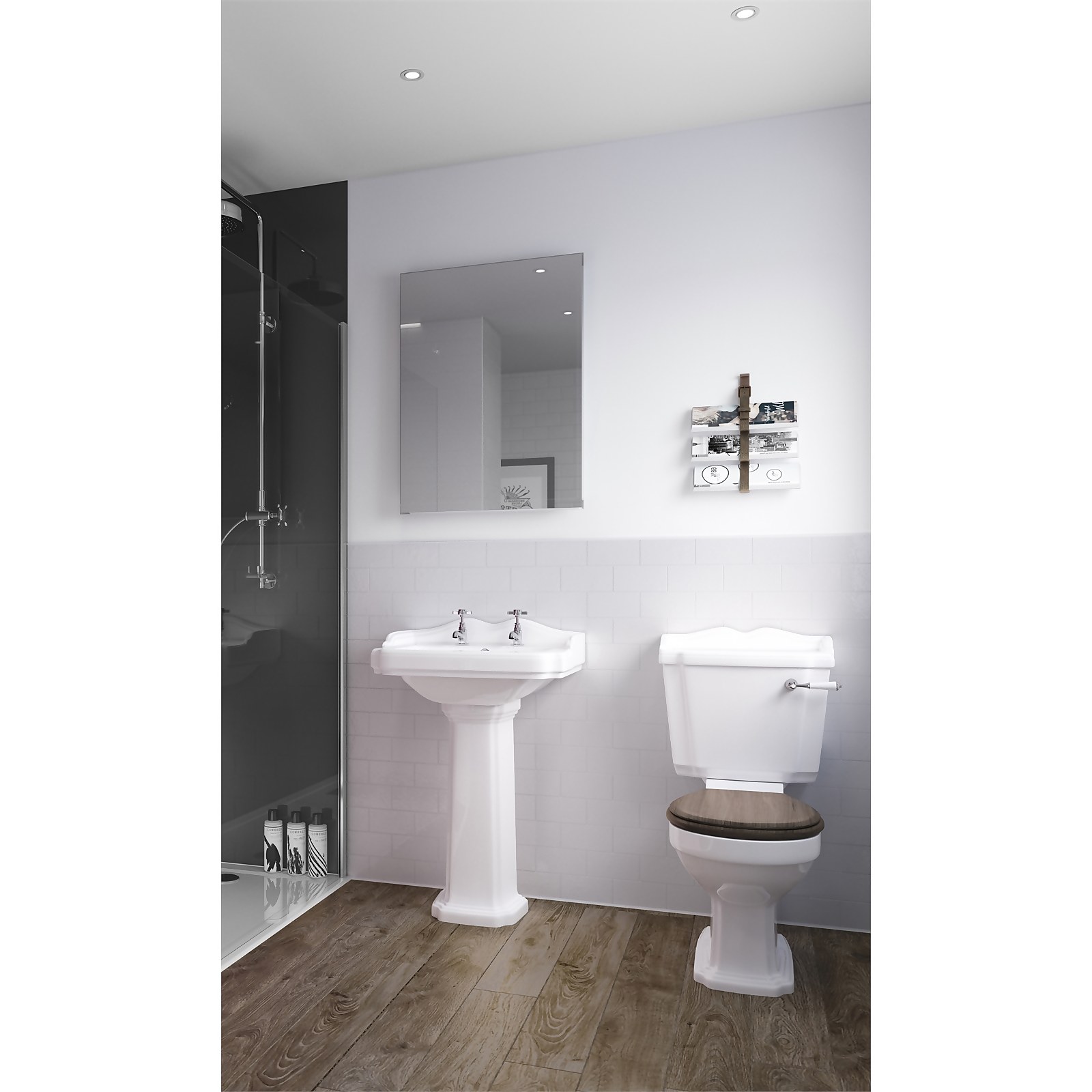 Wetwall White 2 Sided Wall Kit - Composite Price Comparisons | Compare The Build