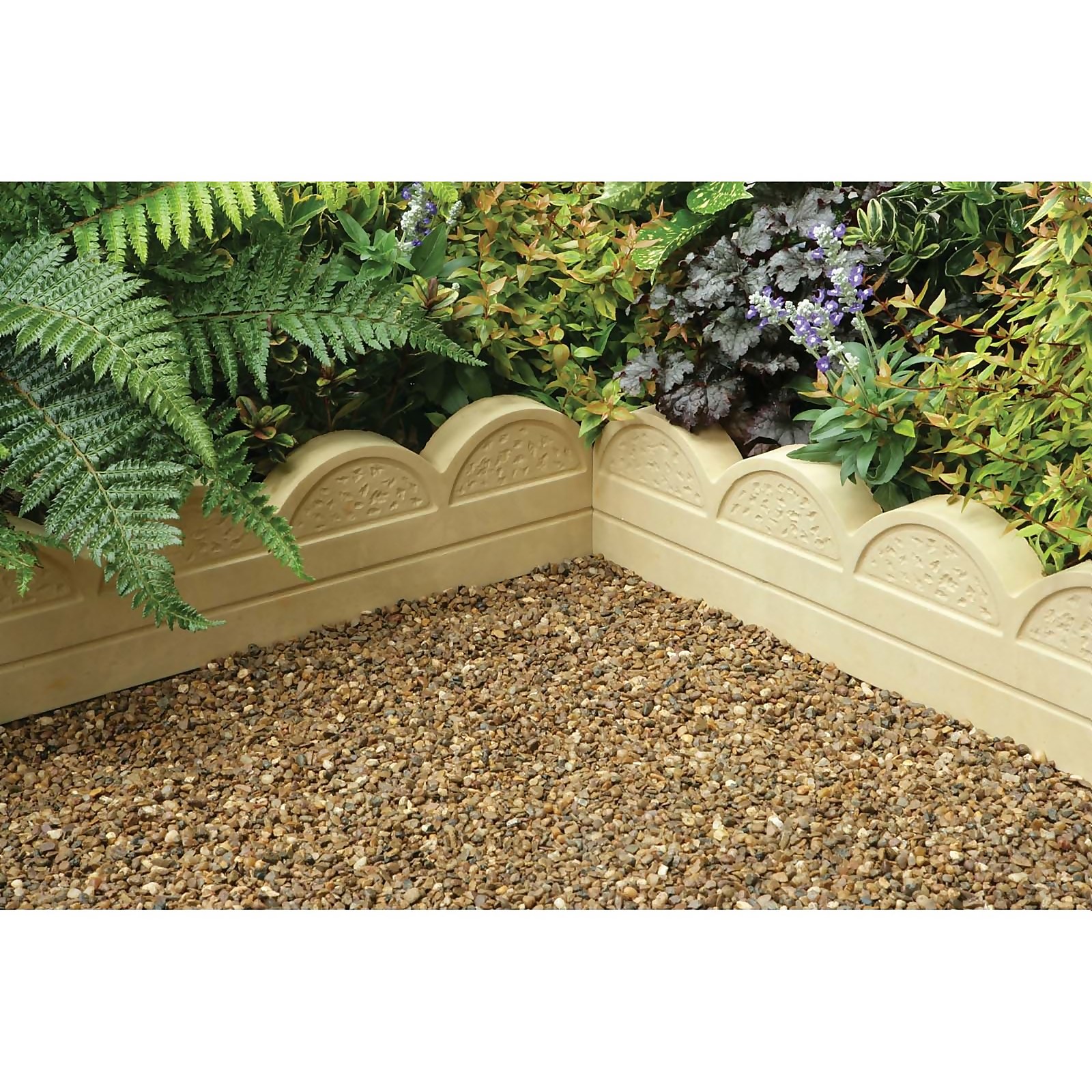 Stylish Stone Wave Top Edging 600mm - Gold (Full Pack) Price Comparisons | Compare The Build