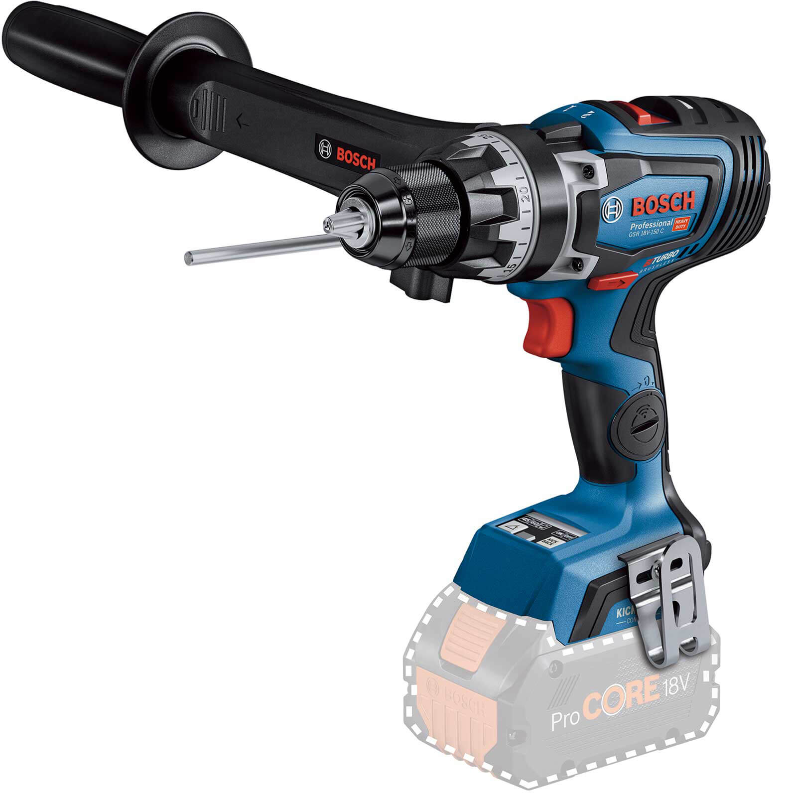 Bosch GSR 18V-150 C BITURBO 18v Cordless High Torque Drill Driver No Batteries No Charger No Case | Compare The Build