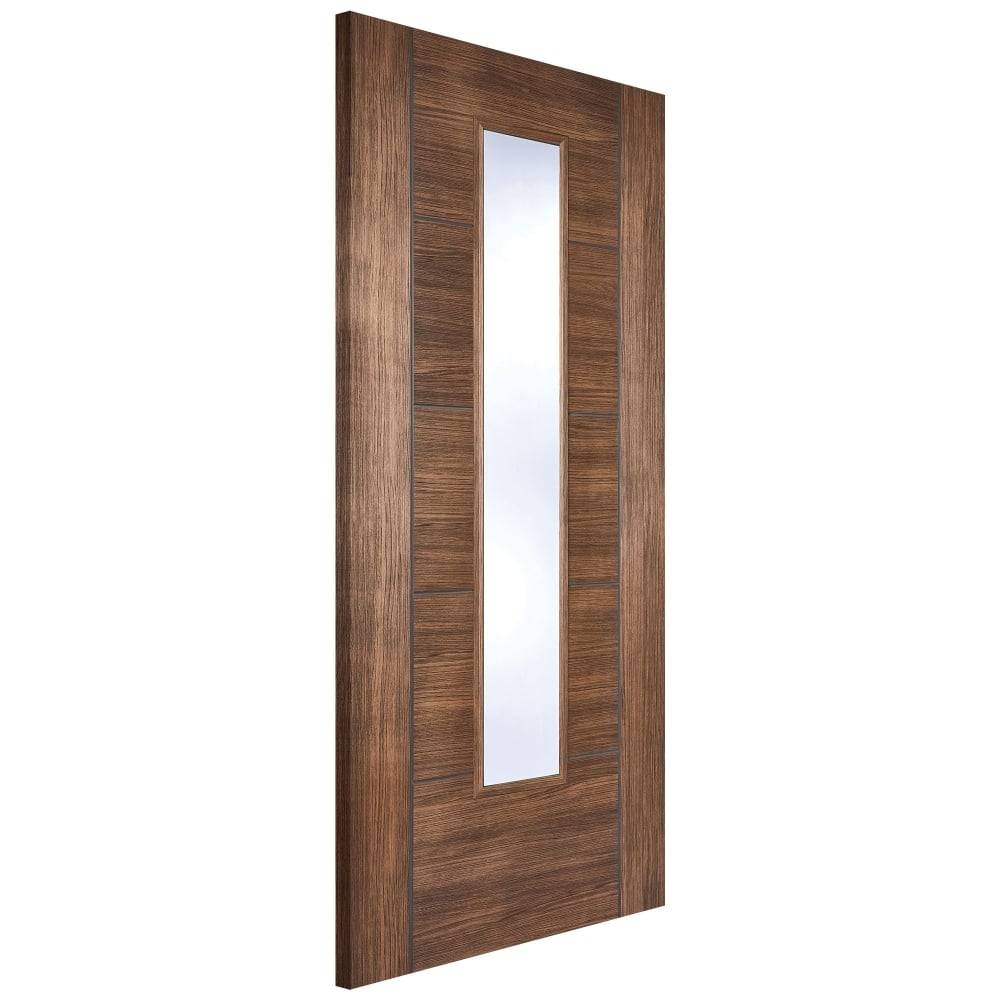Vancouver Internal Glazed Walnut Laminate 1 Lite Door - 838 x 1981mm Price Comparisons | Compare The Build