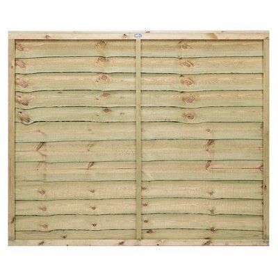 Grange Pro Lap Lap Horizontal Waney Edge Slat Fence Panel 1.83M 1.5M, Pack Of 4 Price Comparisons | Compare The Build
