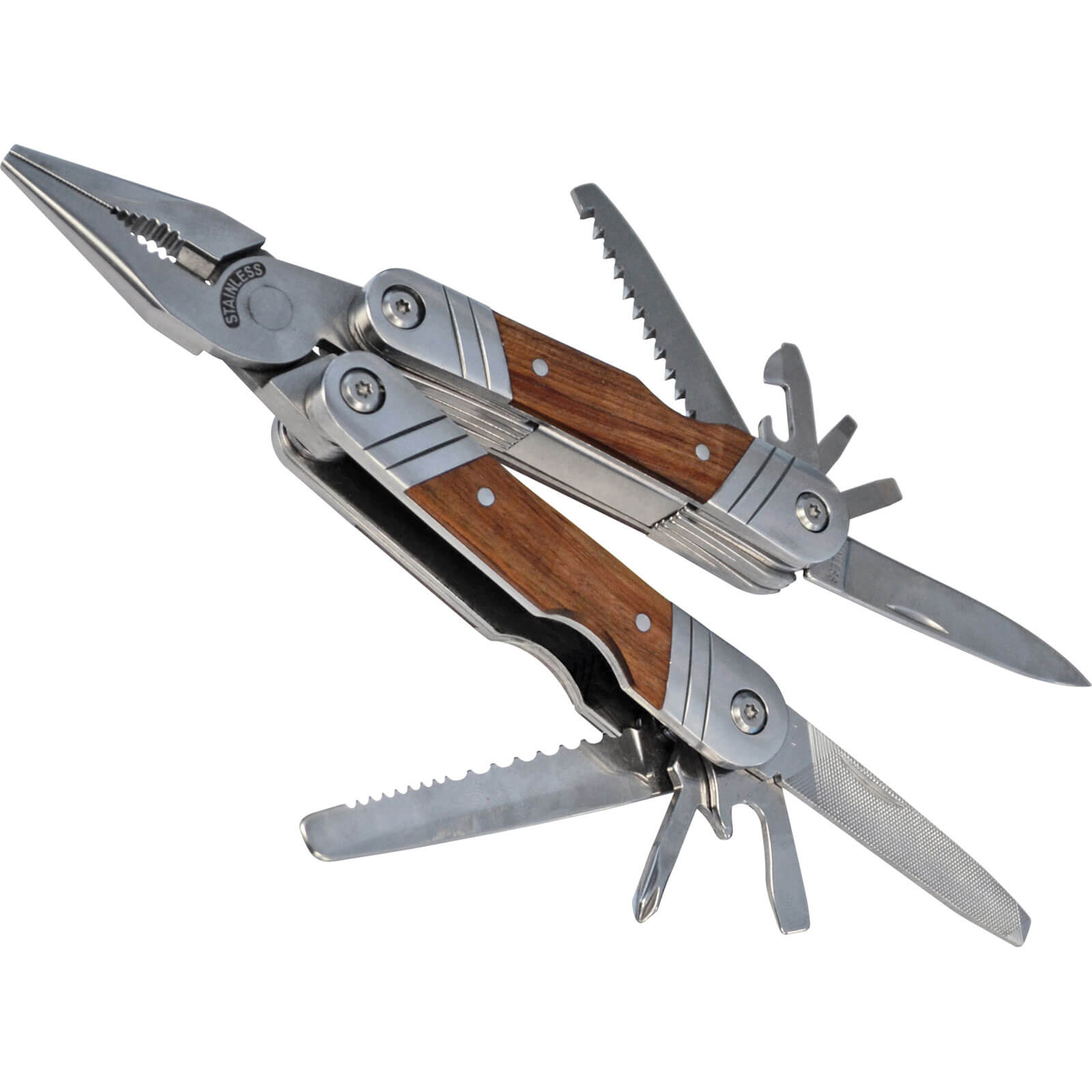 Faithfull 12 in 1 Multi Tool Pliers Silver | Compare The Build