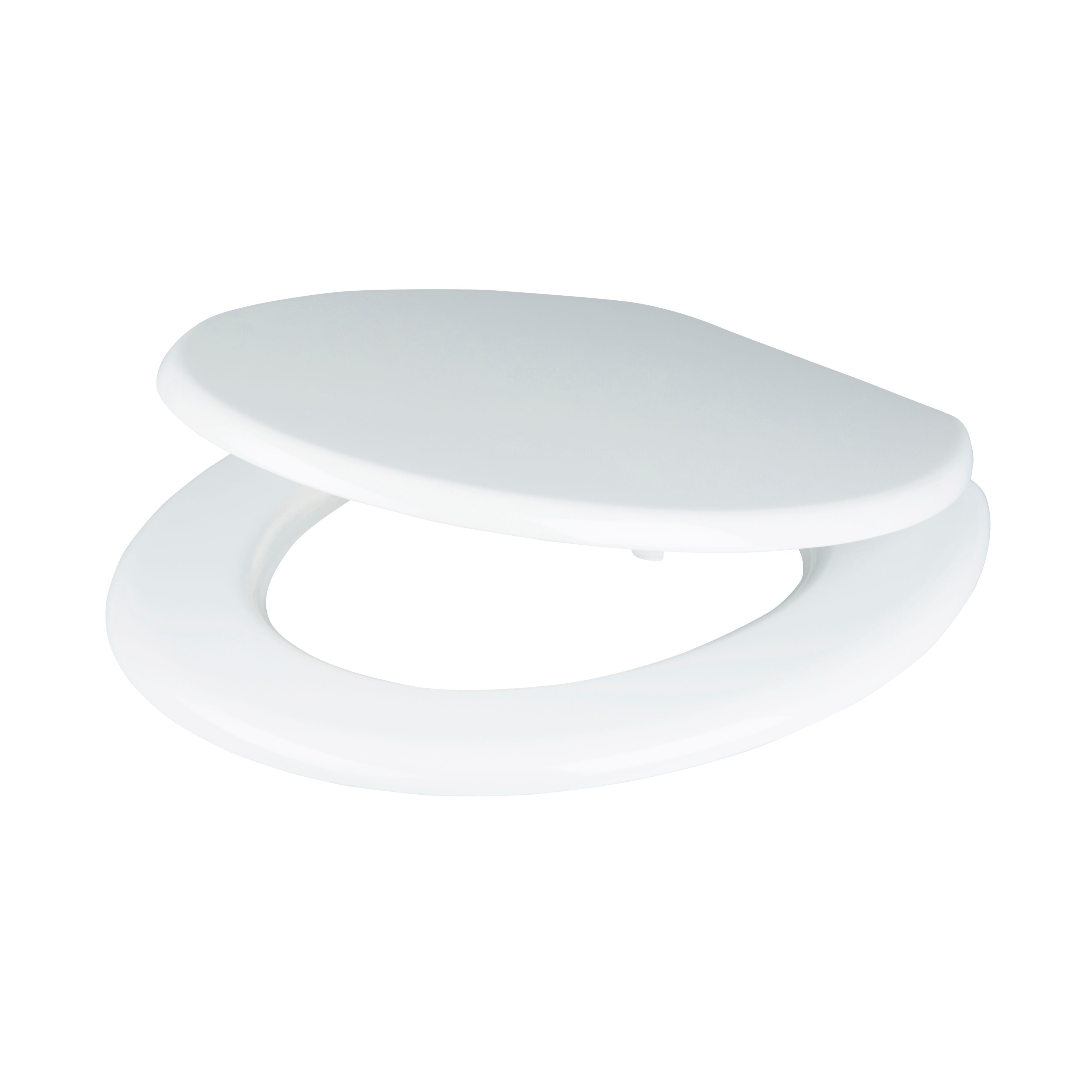 GoodHome Palmi White Bottom Fix Standard Close Toilet Seat | Compare The Build