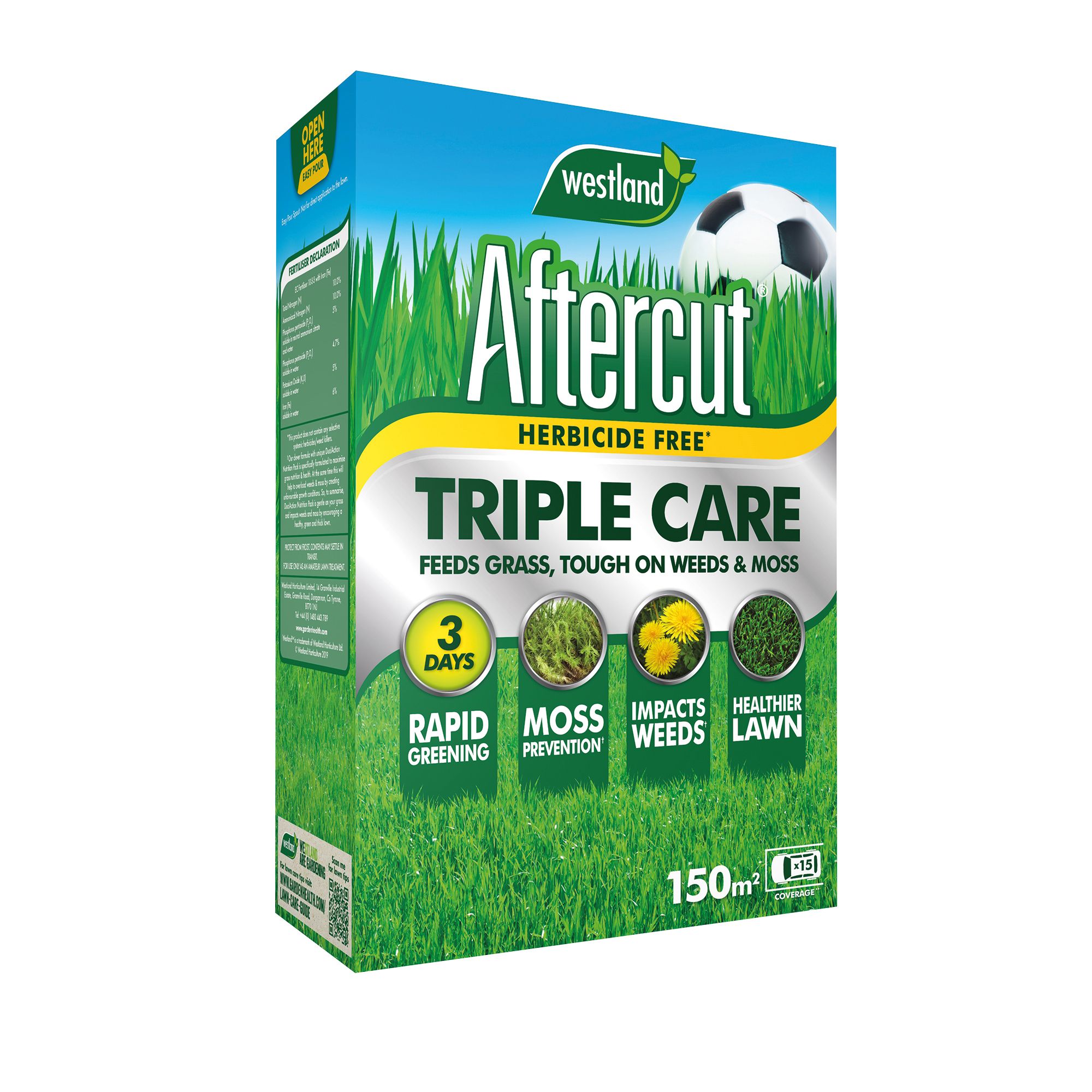 Aftercut Triple Care Lawn Treatment 150M² 5.25Kg Price Comparisons | Compare The Build