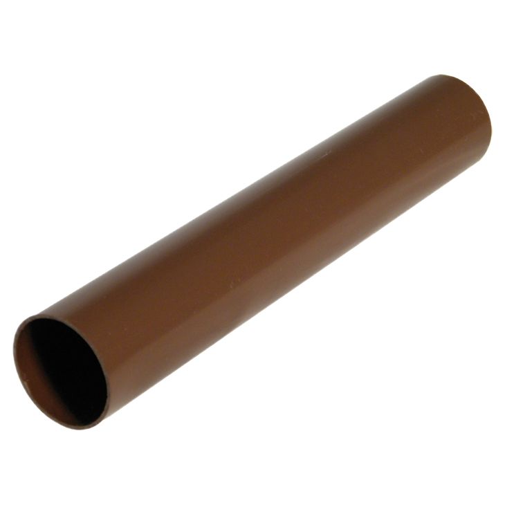 FloPlast Miniflo Brown Round Downpipe (L)2m (Dia)50mm Price Comparisons | Compare The Build