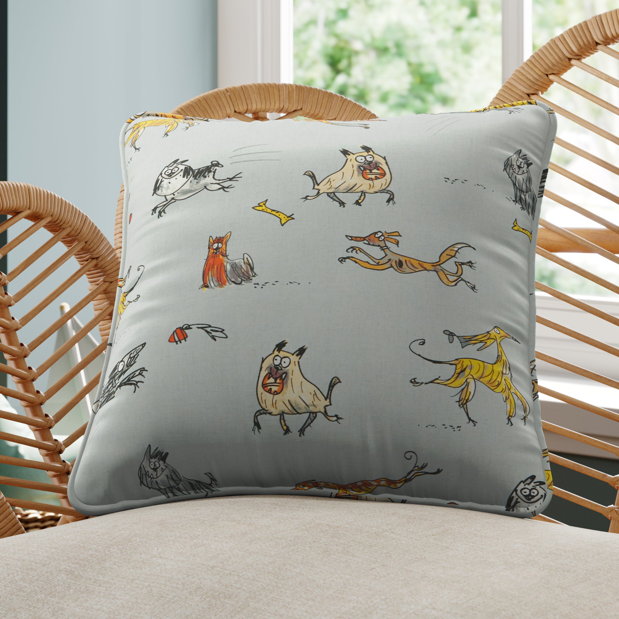 Happy Hounds Made to Measure Cushion Cover Happy Hounds Multi Price Comparisons | Compare The Build