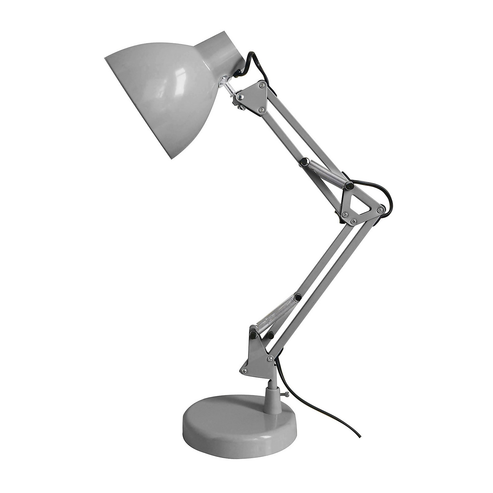 Lucas Angled Desk Lamp - Soft Grey Price Comparisons | Compare The Build