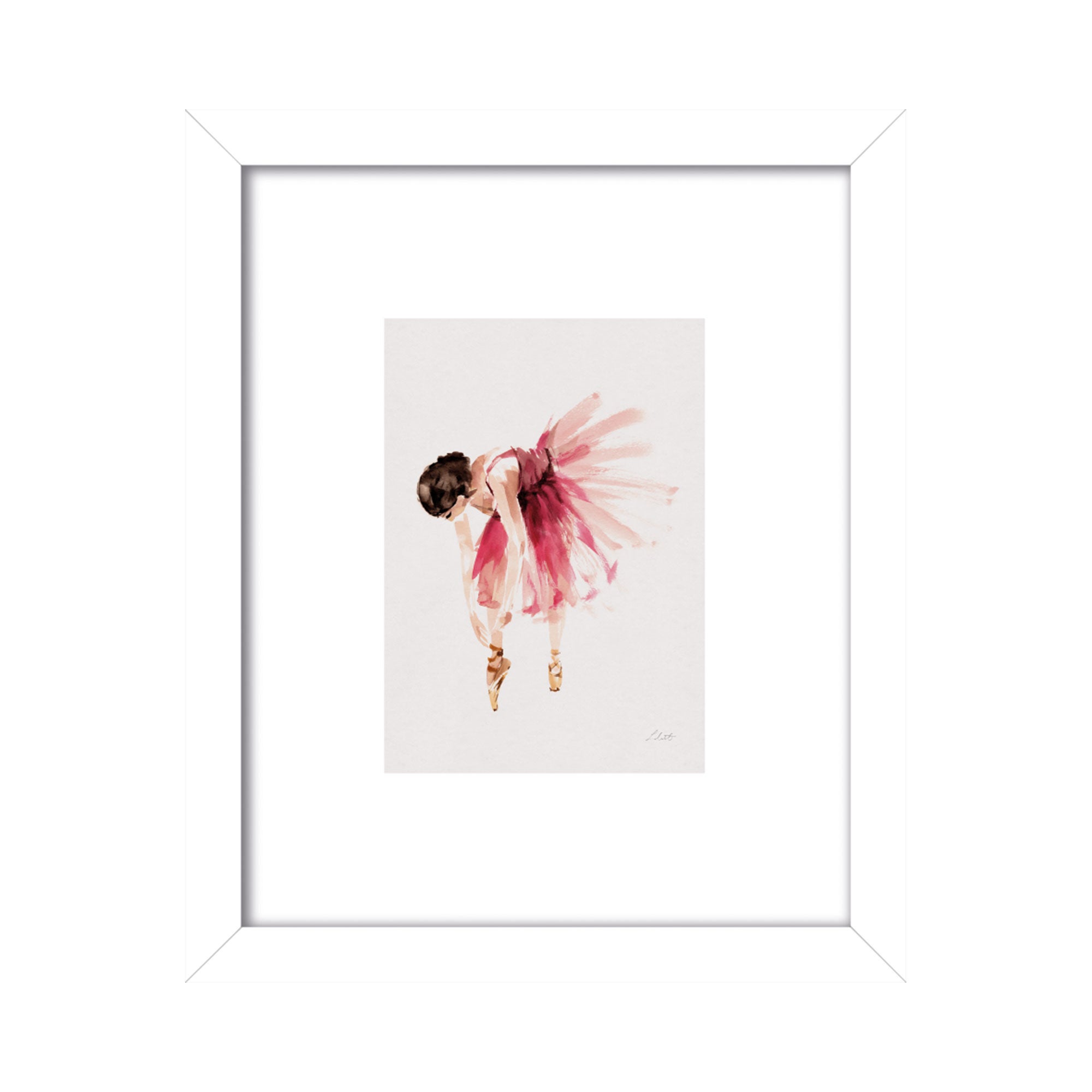 The Art Group Ballerina III Framed Print Pink Price Comparisons | Compare The Build