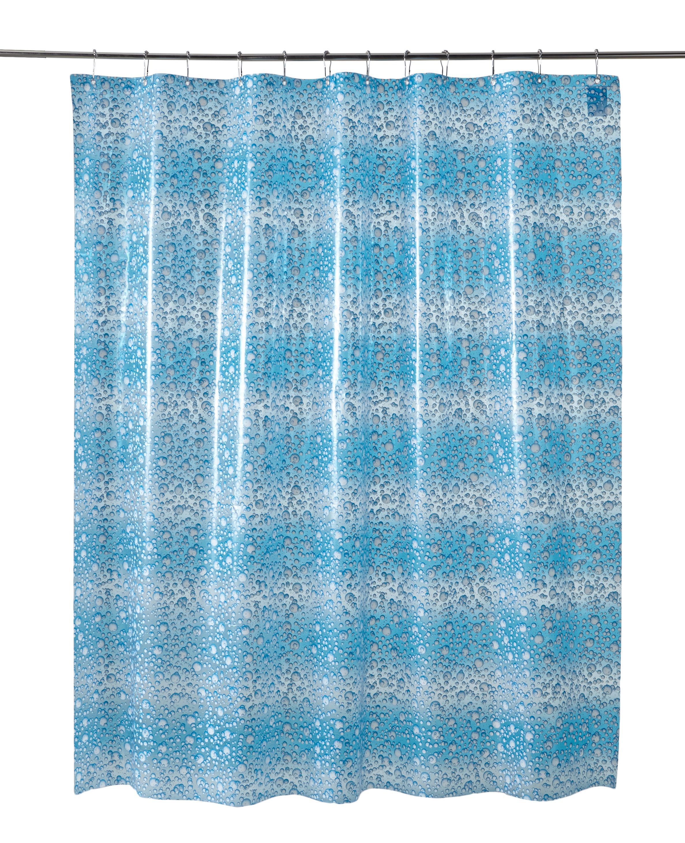 Cooke & Lewis Zuari Blue Bubble Shower Curtain (L)1800mm | Compare The Build