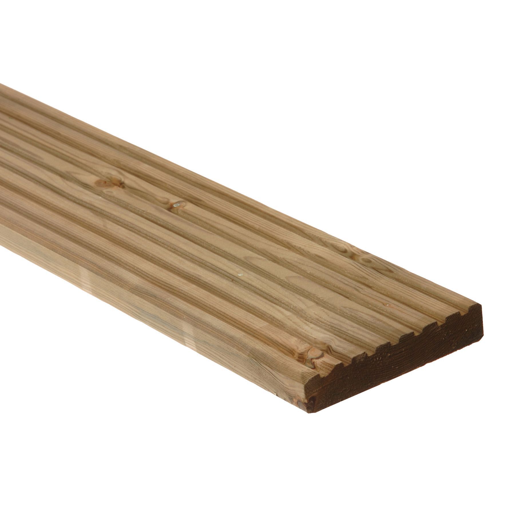 Metsä Wood Deck Board Green Softwood Deck Board (T)28mm (W)144mm (L)4800mm Price Comparisons | Compare The Build