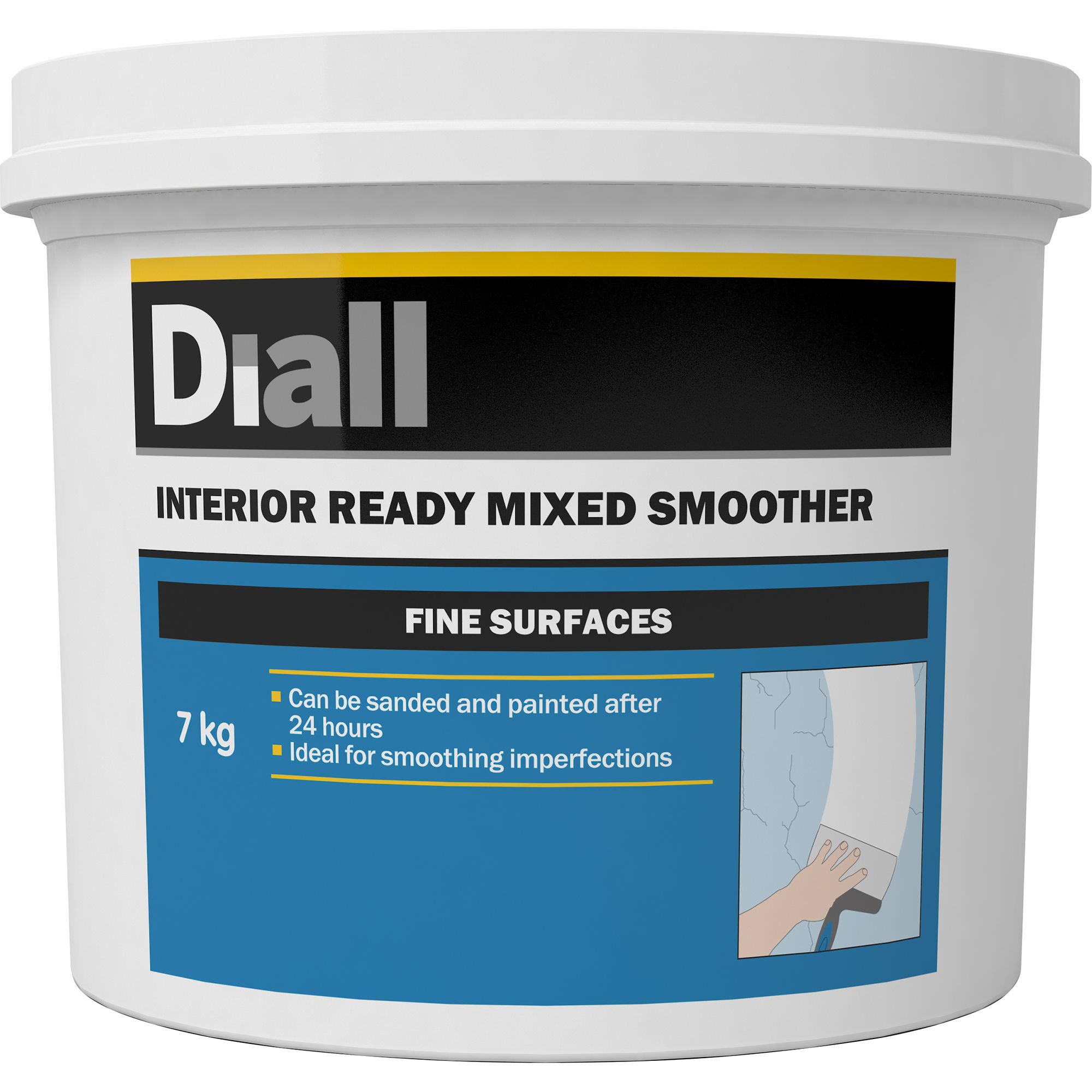 Diall Fine Finish Ready Mixed Finishing Plaster, 7Kg Tub Price Comparisons | Compare The Build