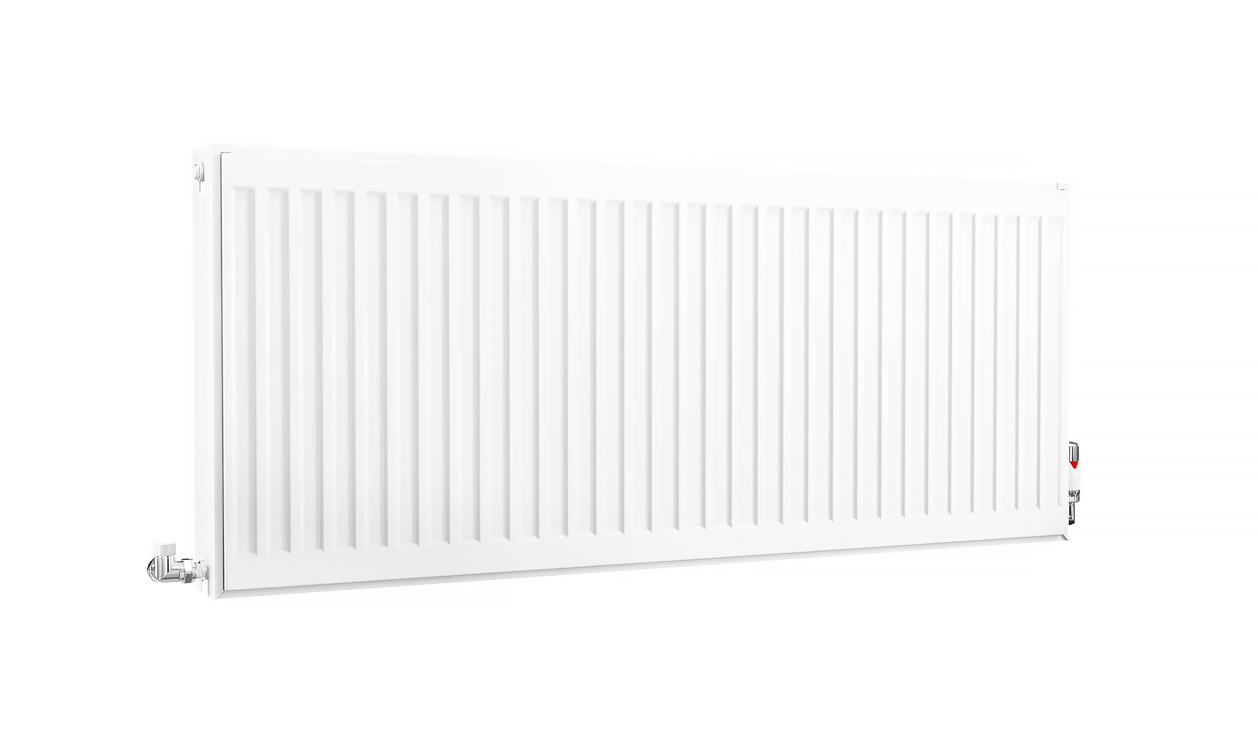 Kartell K-Rad Compact Horizontal Radiator, White, 500mm x 1200mm - Double Panel, Double Convector | Compare The Build