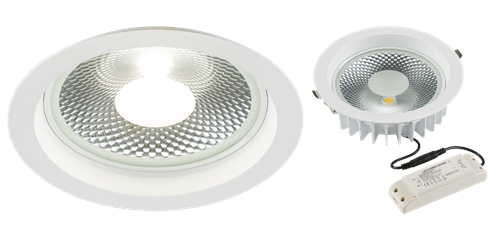 KnightsBridge 230V 30W COB LED Recessed Commercial Downlight 4000K | Compare The Build