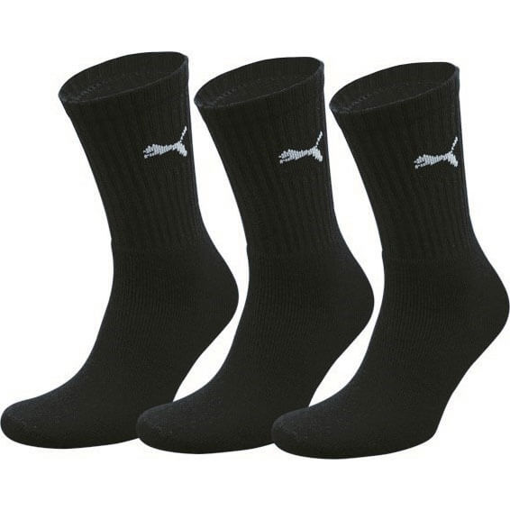 Puma Sports Crew Sock Black 6 - 8 Pack of 3 Price Comparisons | Compare The Build