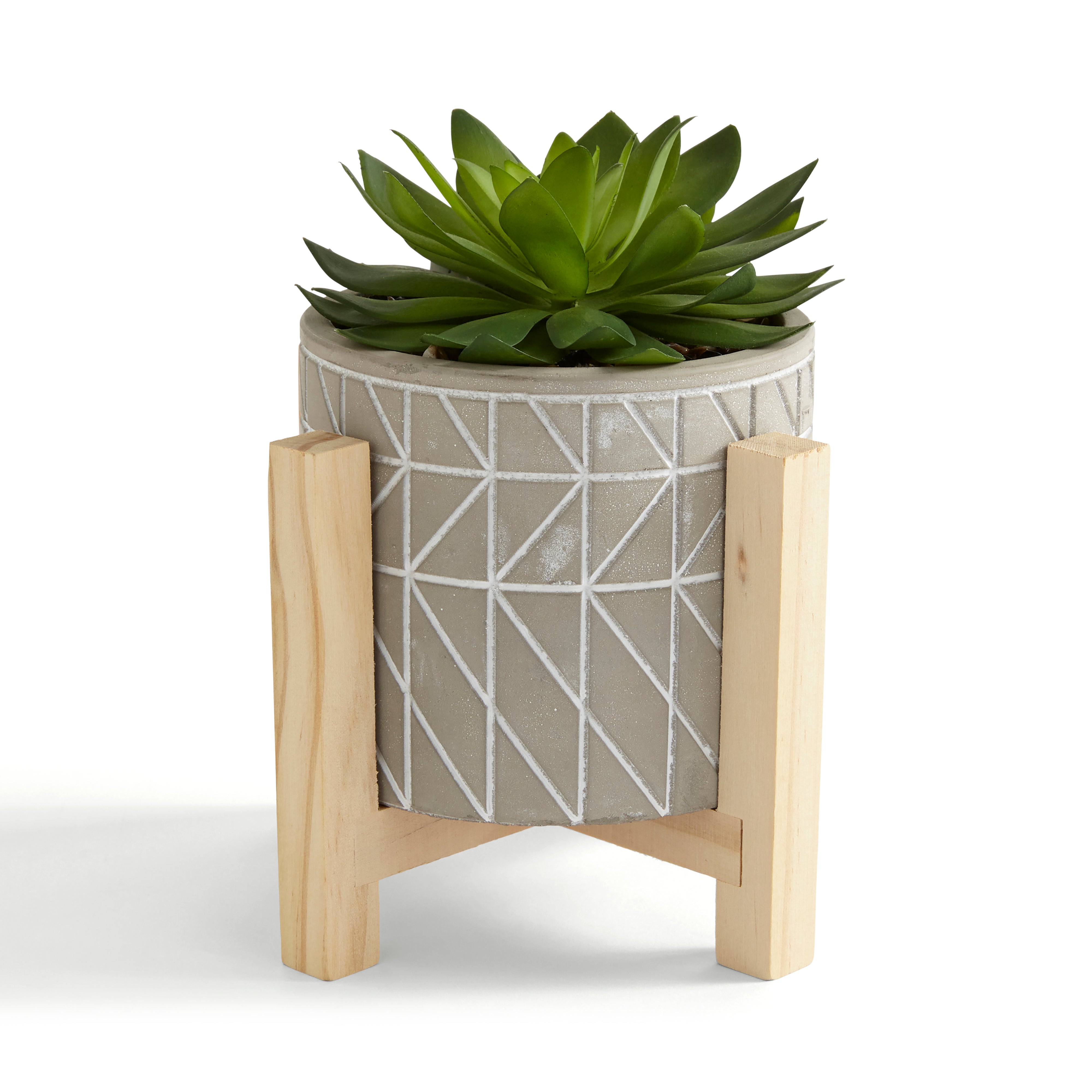 Artificial Plant on Wooden Stand Green Price Comparisons | Compare The Build