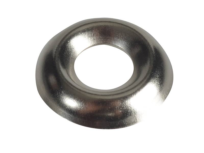 ForgeFix FORSCW8NM Screw Cup Washers Solid Brass Nickel Plated No.8 Bag 200 Price Comparisons | Compare The Build