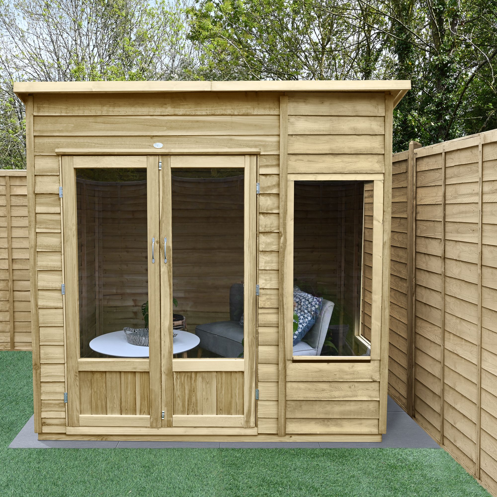 Oakley Pent Summerhouse  - 7x5  / Installation Included / Without Base Price Comparisons | Compare The Build