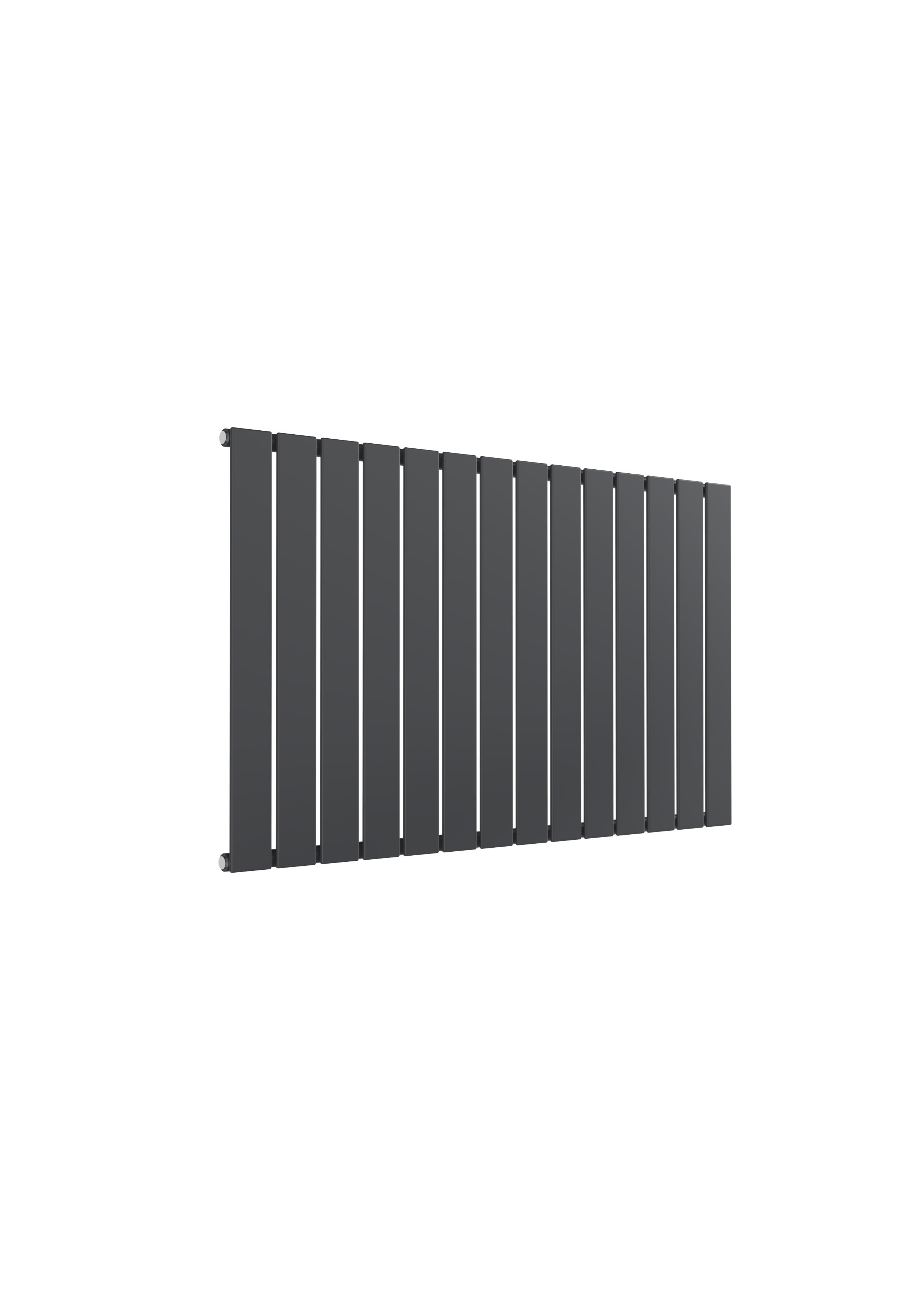 Reina Flat Horizontal Designer Radiator, Anthracite, 600mm x 1032mm Price Comparisons | Compare The Build