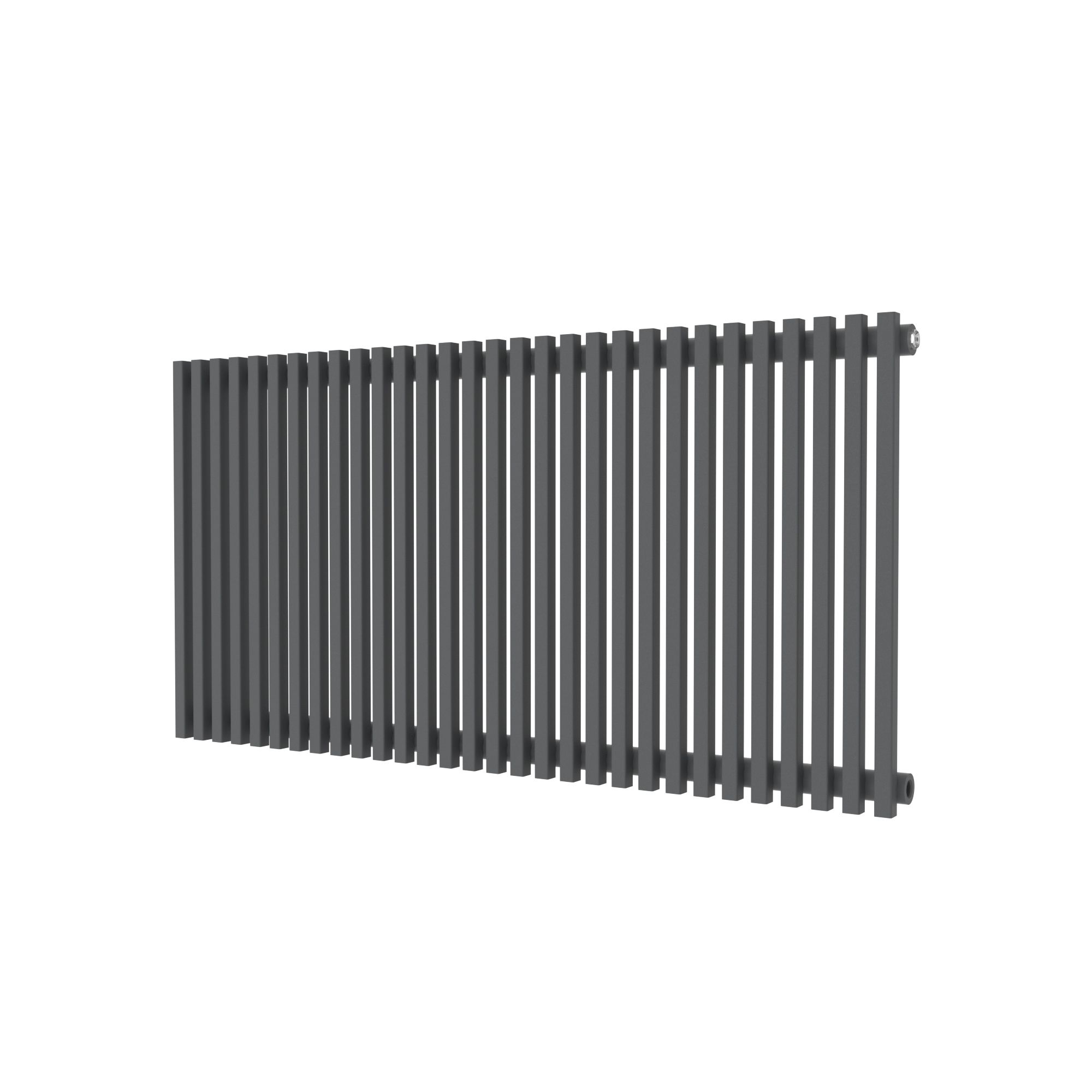 GoodHome Thorpe Anthracite Horizontal Designer Radiator, (W)1200mm X (H)600mm Price Comparisons | Compare The Build