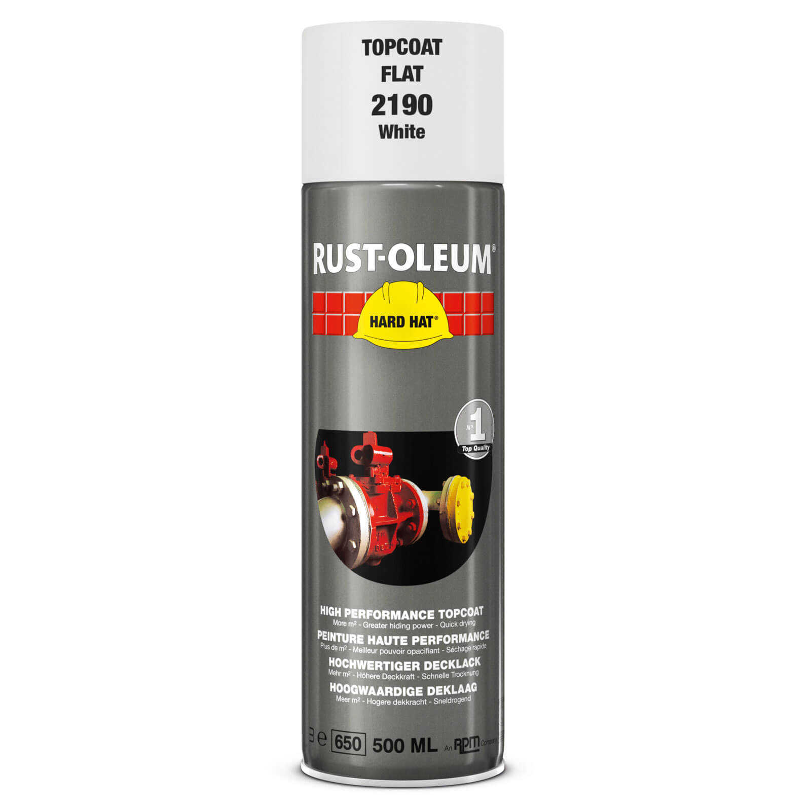 Rust Oleum Hard Hat Metal Spray Paint Matt White 500ml Price Comparisons | Compare The Build